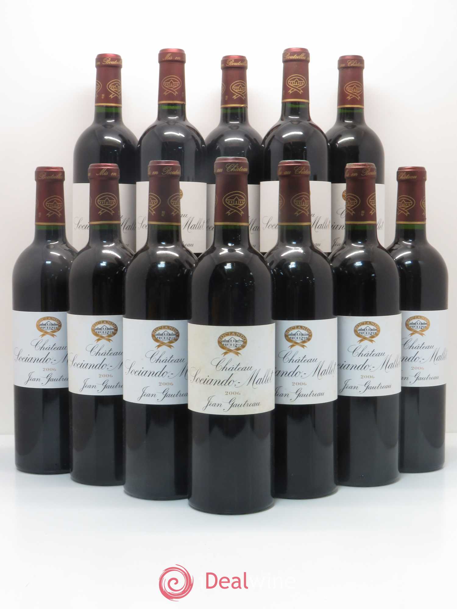 Château Sociando Mallet 2006 - Lot de 12 bouteilles - 0