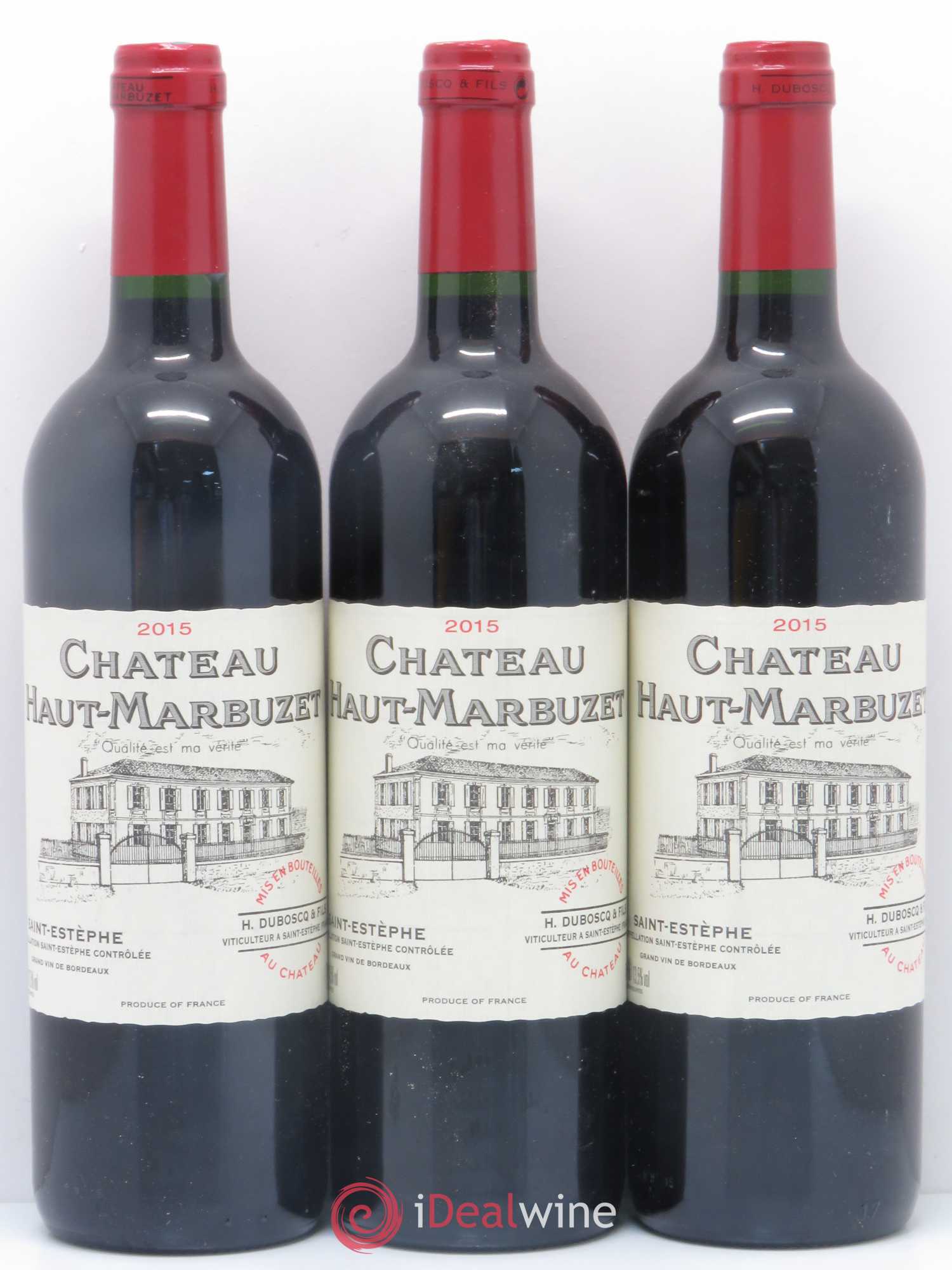 Château Haut Marbuzet 2015 - Lot de 6 bouteilles - 1
