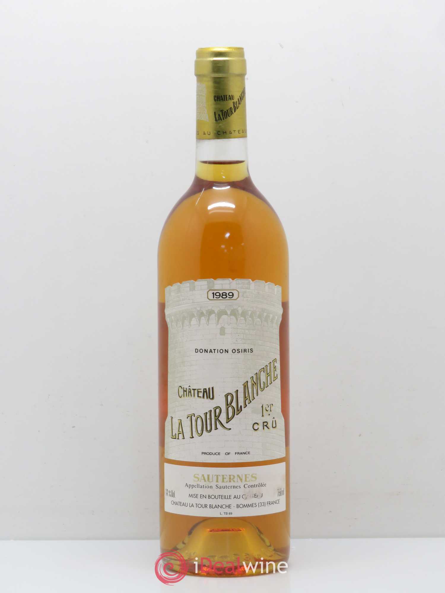 Château la Tour Blanche 1er Grand Cru Classé 1989 - Lotto di 1 bottiglia - 0