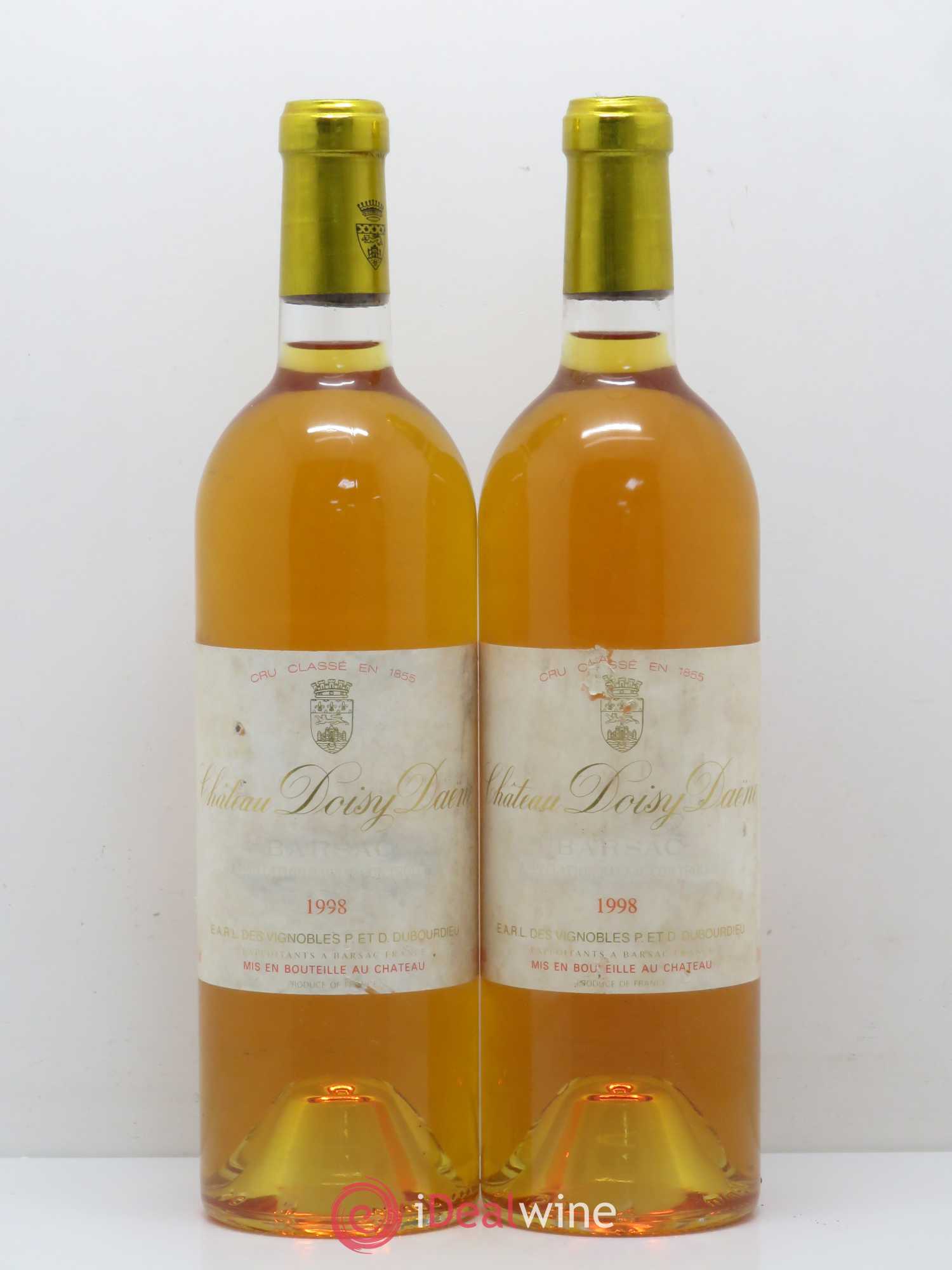 Château Doisy Daëne 2ème Grand Cru Classé 1998 - Lotto di 2 bottiglie - 0