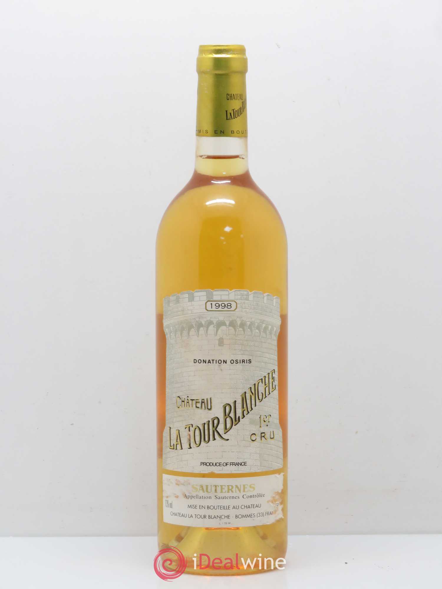 Château la Tour Blanche 1er Grand Cru Classé 1998 - Lotto di 1 bottiglia - 0