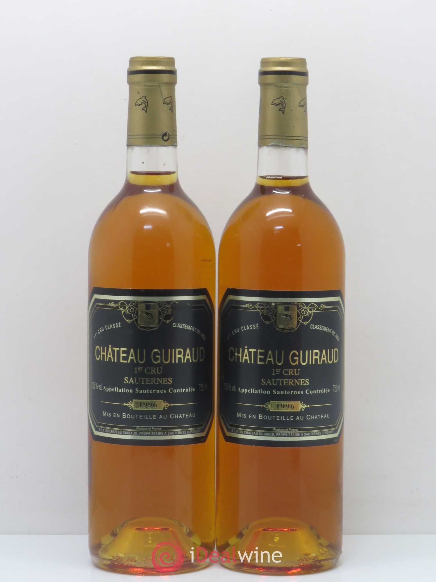 Château Guiraud 1er Grand Cru Classé 1996 - Lotto di 2 bottiglie - 0