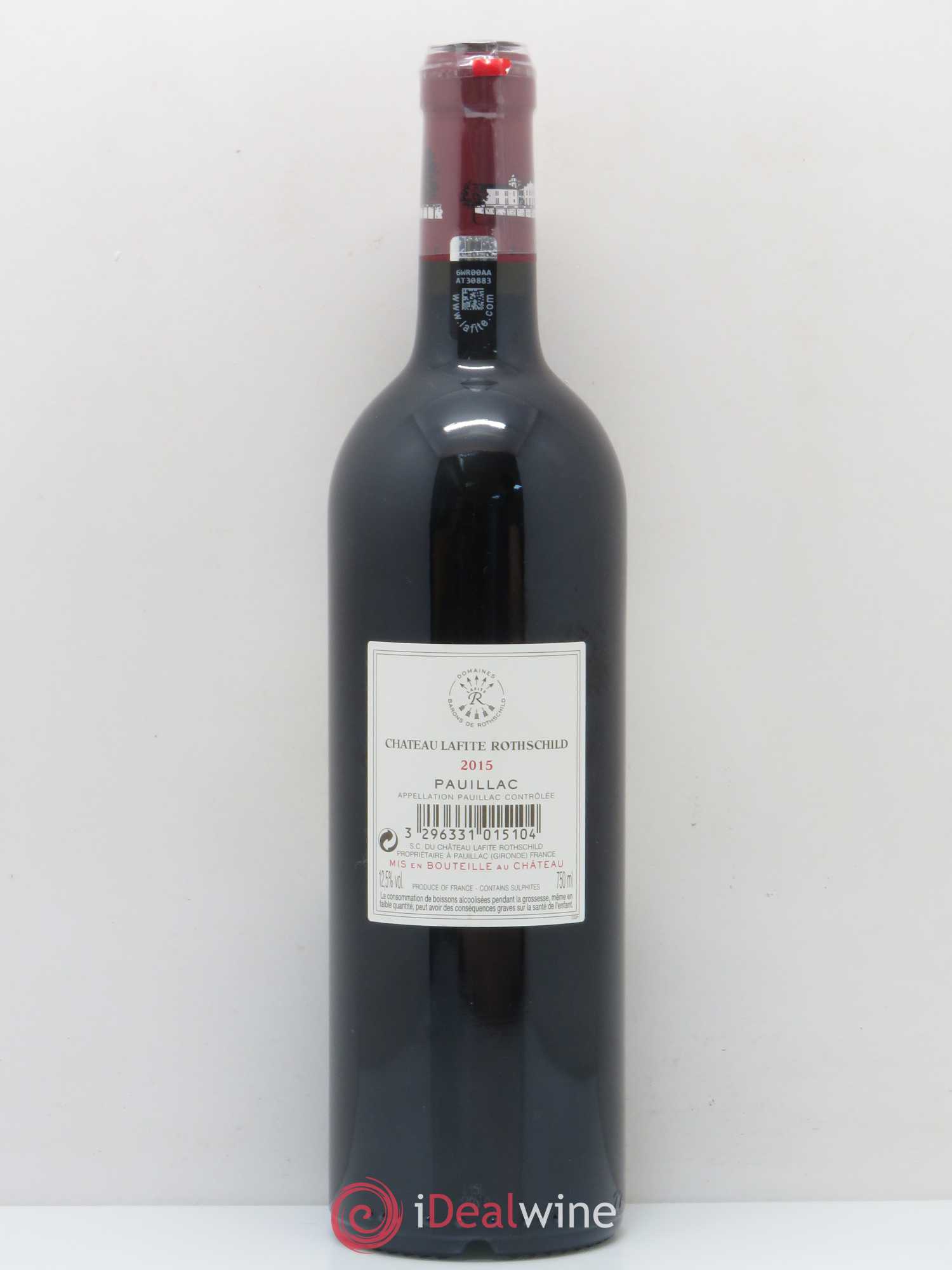 Château Lafite Rothschild 1er Grand Cru Classé 2015 - Lot de 1 bouteille - 1