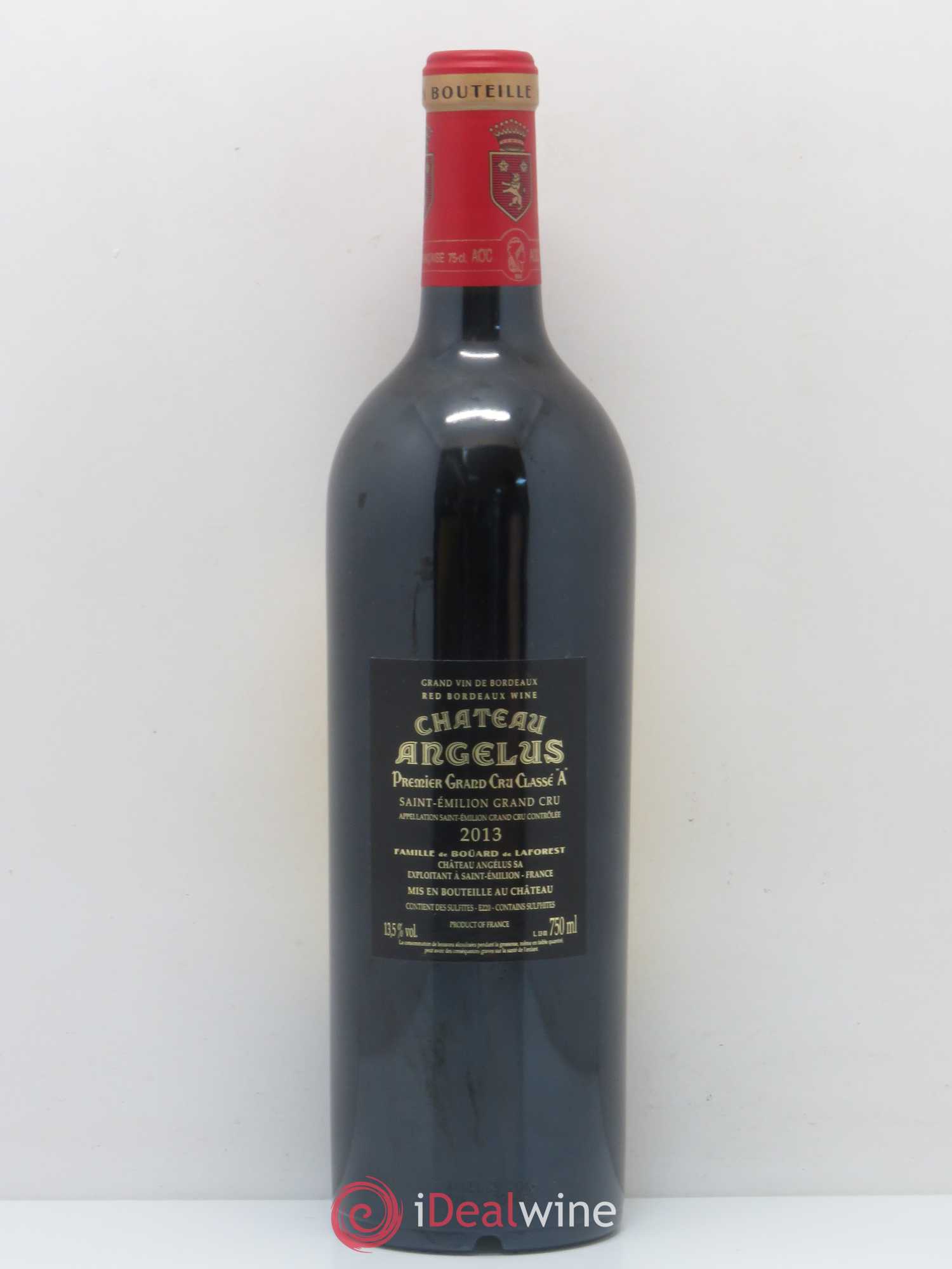 Château Angélus 1er Grand Cru Classé A 2013 - Lot de 1 bouteille - 1
