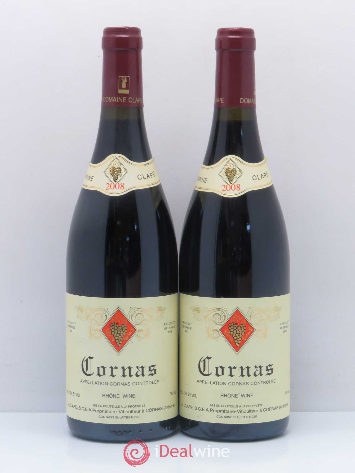 Cornas Auguste Clape 2008 - Lot de 2 bouteilles - 0