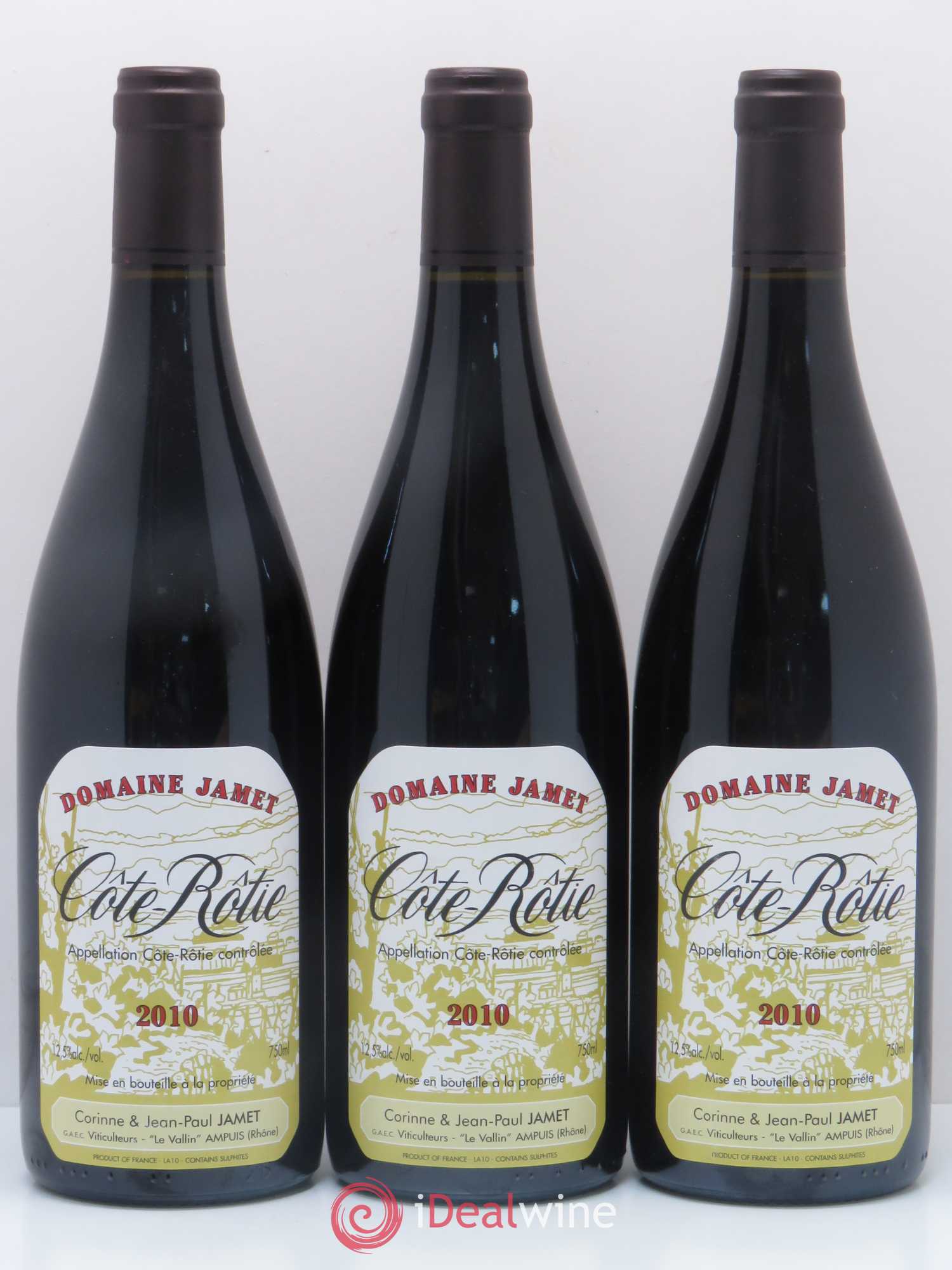 Côte-Rôtie Jamet (Domaine) 2010 - Lot de 3 bouteilles - 0