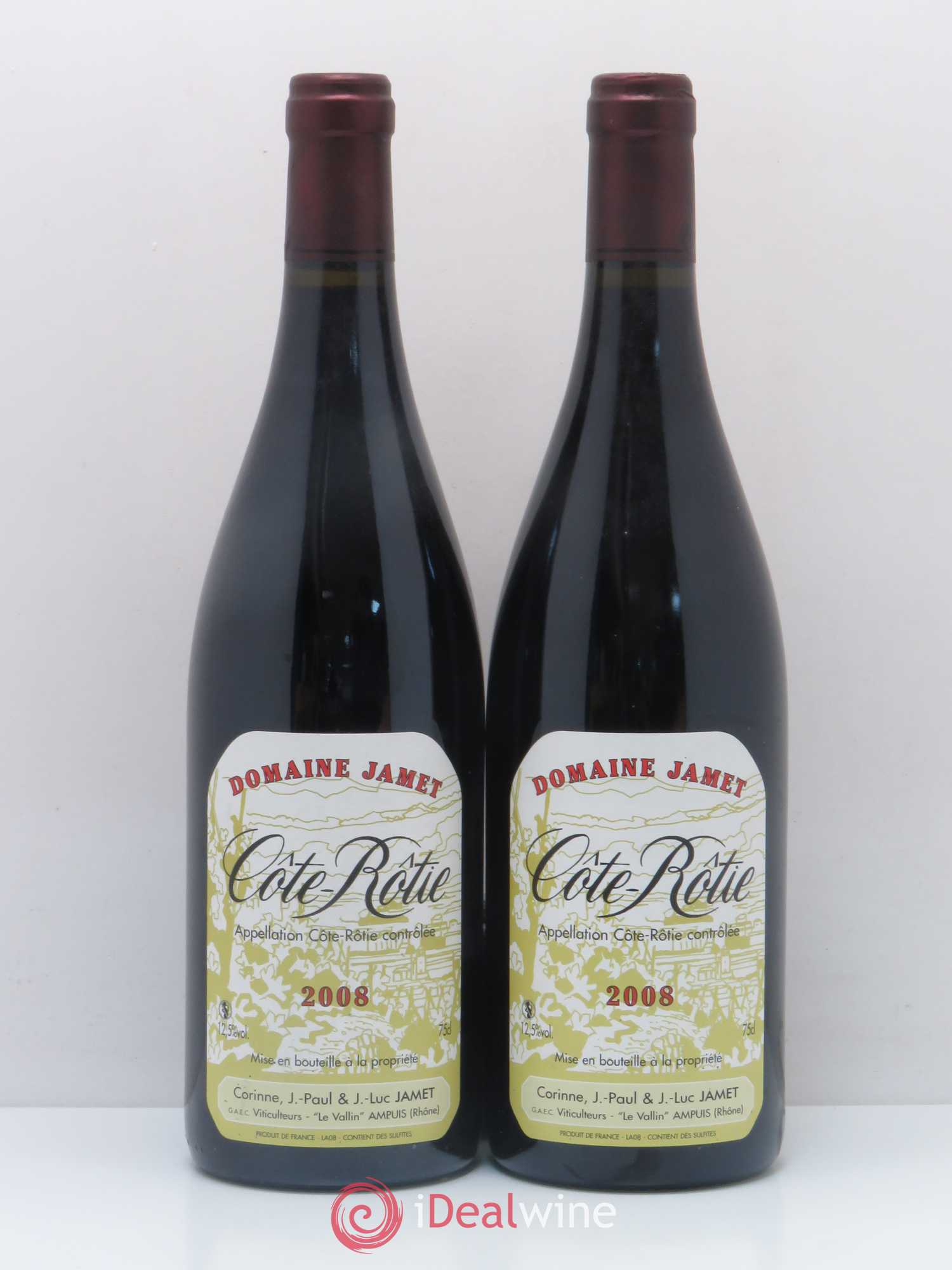 Côte-Rôtie Jamet (Domaine) 2008 - Lot de 2 bouteilles - 0