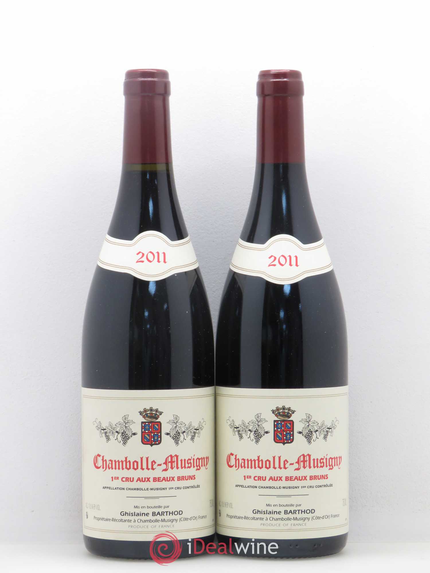 Chambolle-Musigny 1er Cru Aux Beaux Bruns Ghislaine Barthod 2011 - Lot de 2 bouteilles - 0