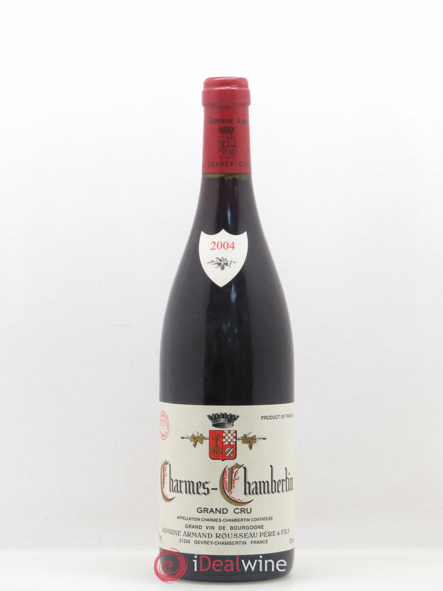 Charmes-Chambertin Grand Cru Armand Rousseau (Domaine) 2004 - Lot de 1 bouteille - 0