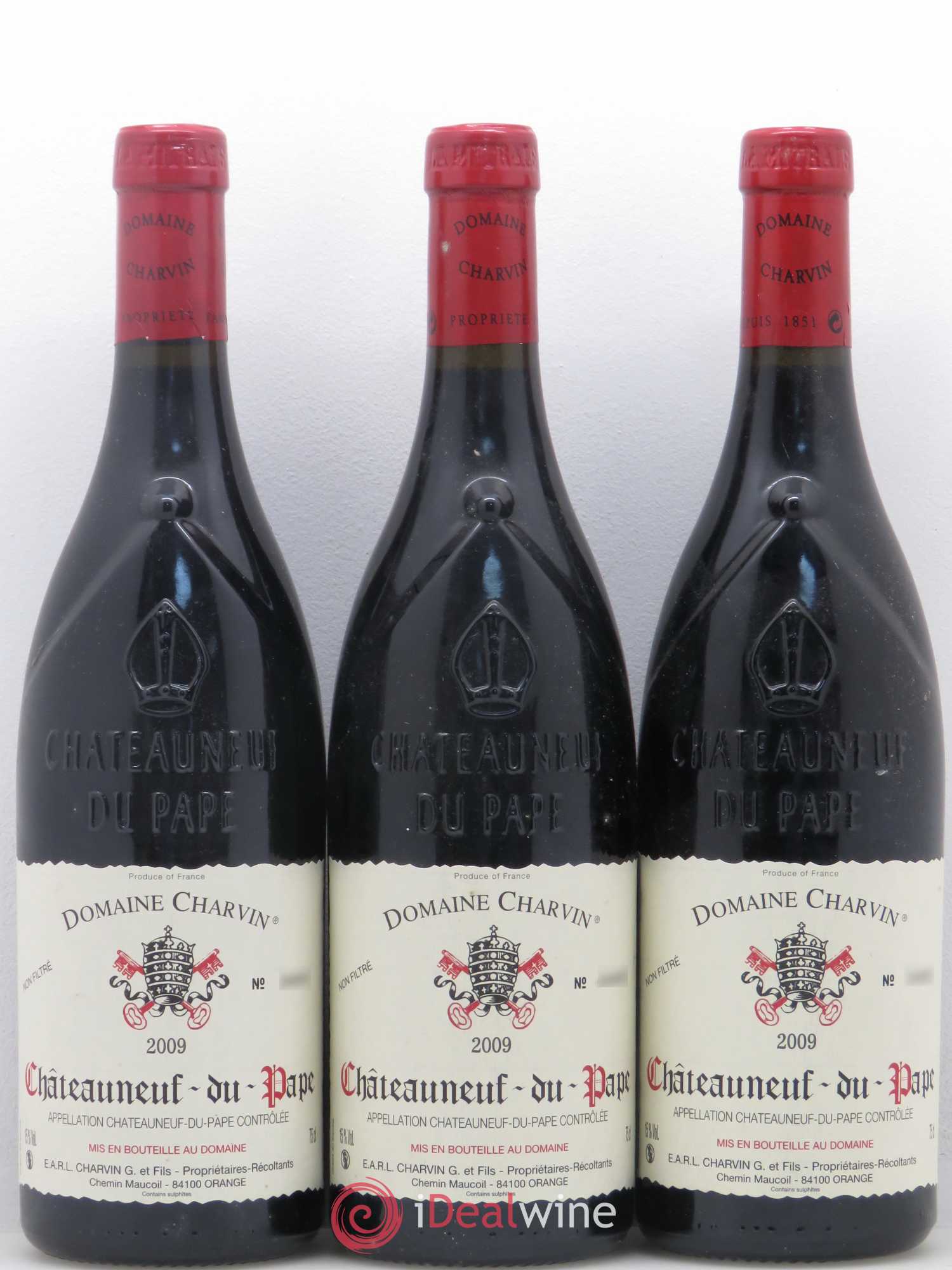 Châteauneuf-du-Pape Charvin (Domaine) 2009 - Lot de 3 bouteilles - 0