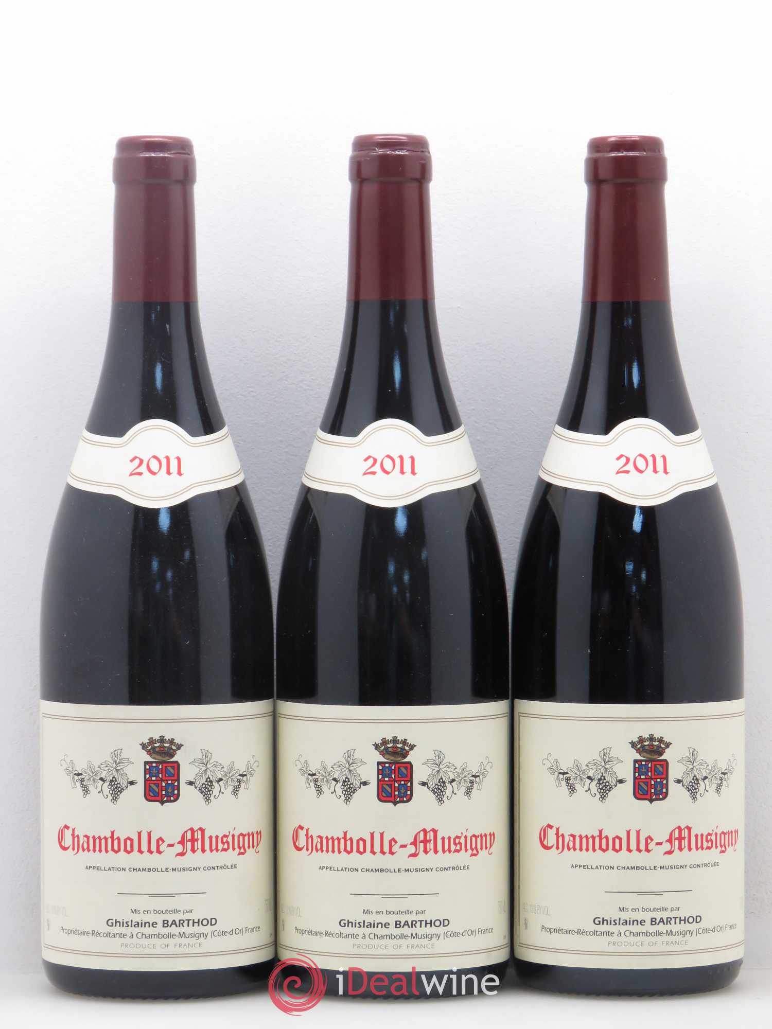 Chambolle-Musigny Ghislaine Barthod 2011 - Posten von 6 Flaschen - 2