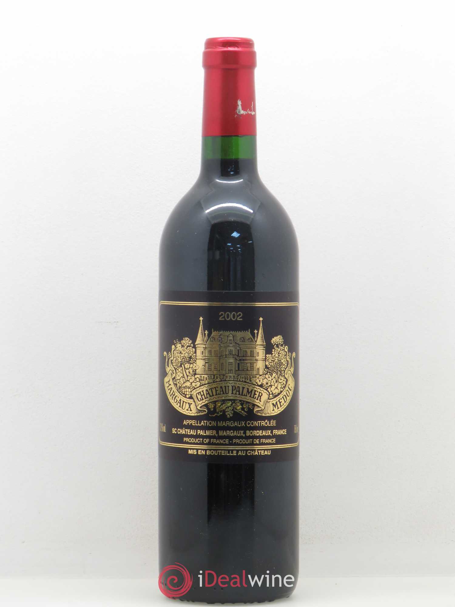 Château Palmer 3ème Grand Cru Classé 2002 - Lot de 1 bouteille - 0