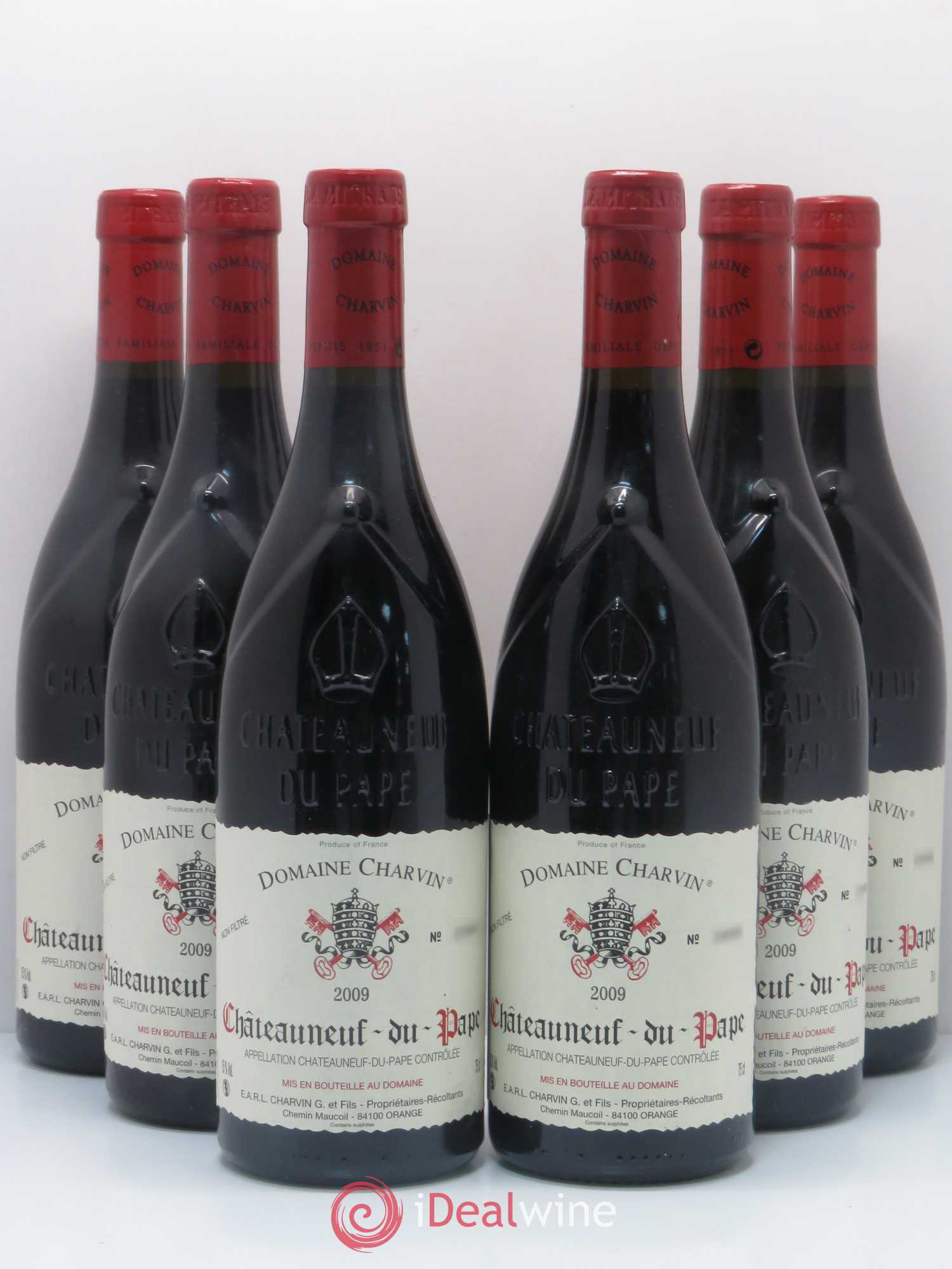 Châteauneuf-du-Pape Charvin (Domaine) 2009 - Lot de 6 bouteilles - 0