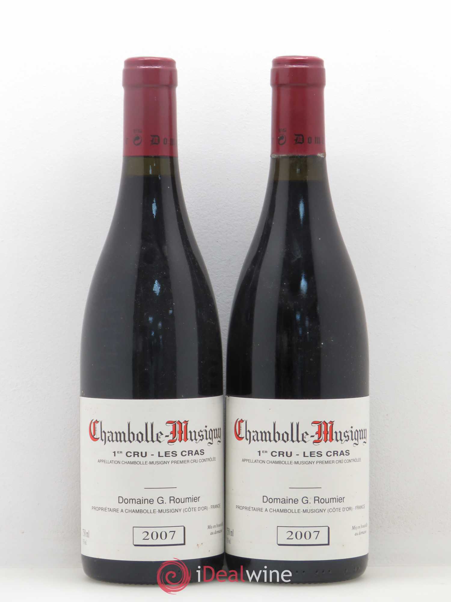 Chambolle-Musigny 1er Cru Les Cras Georges Roumier (Domaine) 2007 - Lot de 2 bouteilles - 0