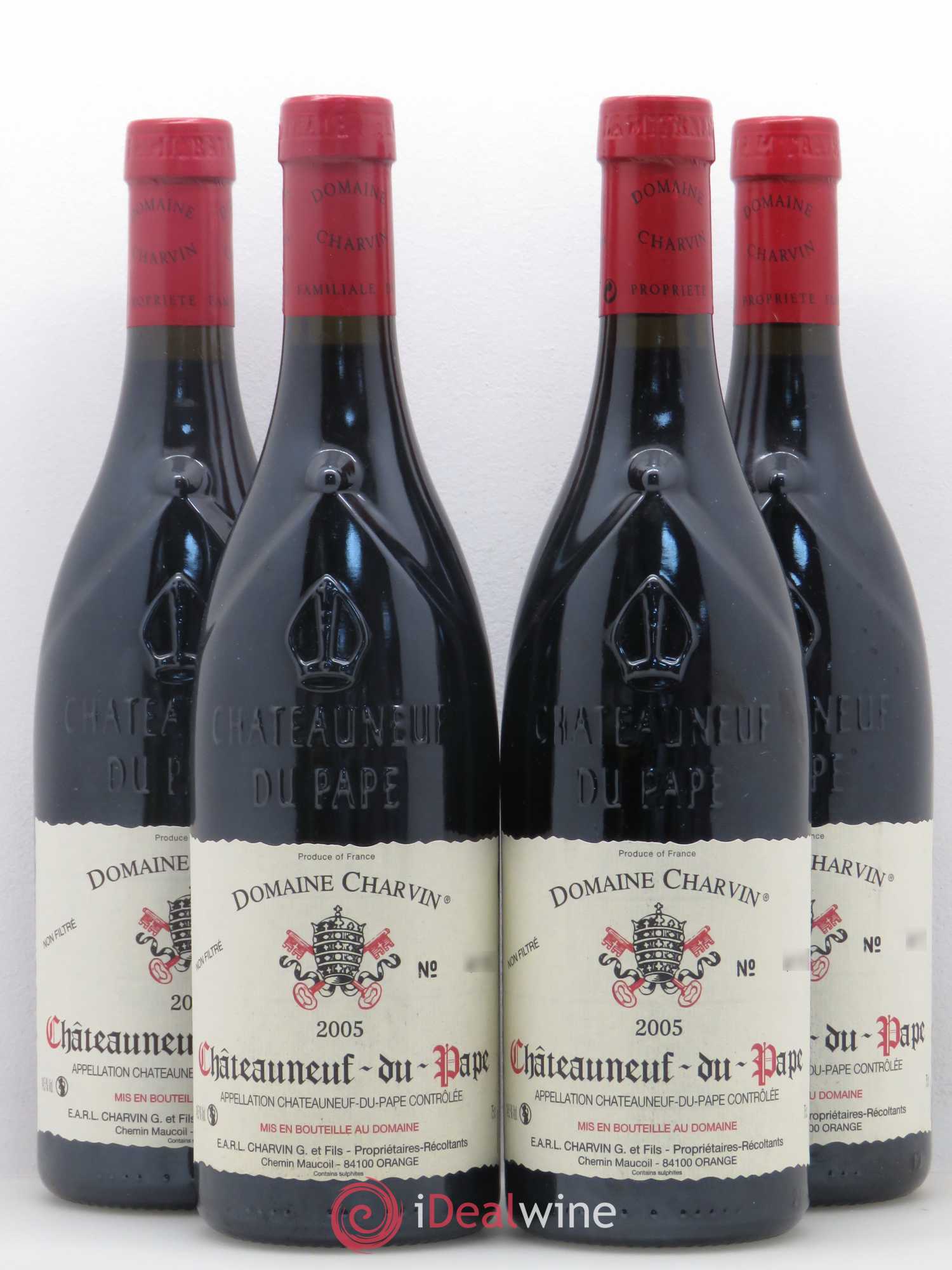 Châteauneuf-du-Pape Charvin (Domaine) 2005 - Lot de 4 bouteilles - 0