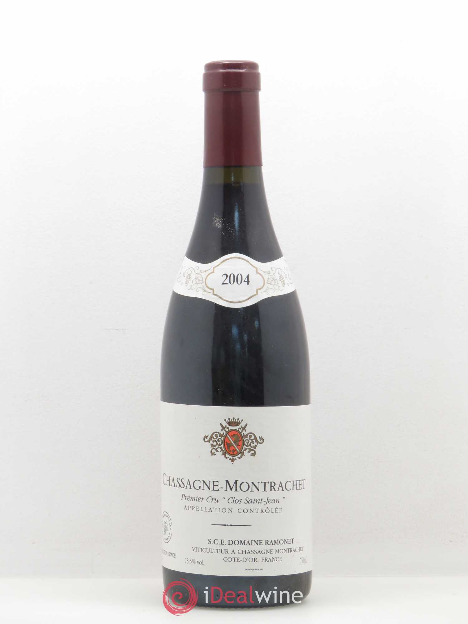 Chassagne-Montrachet 1er Cru Clos Saint-Jean Ramonet (Domaine) 2004 - Lot de 1 bouteille - 0