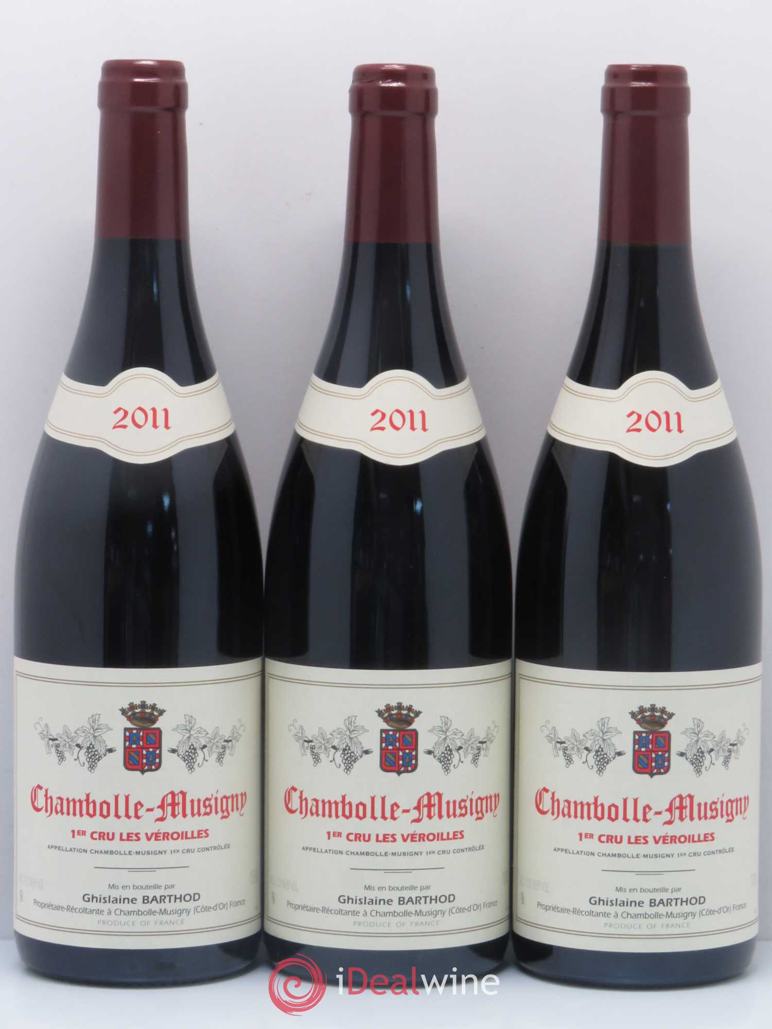 Chambolle-Musigny 1er Cru Les Véroilles Ghislaine Barthod 2011 - Lot de 3 bouteilles - 0