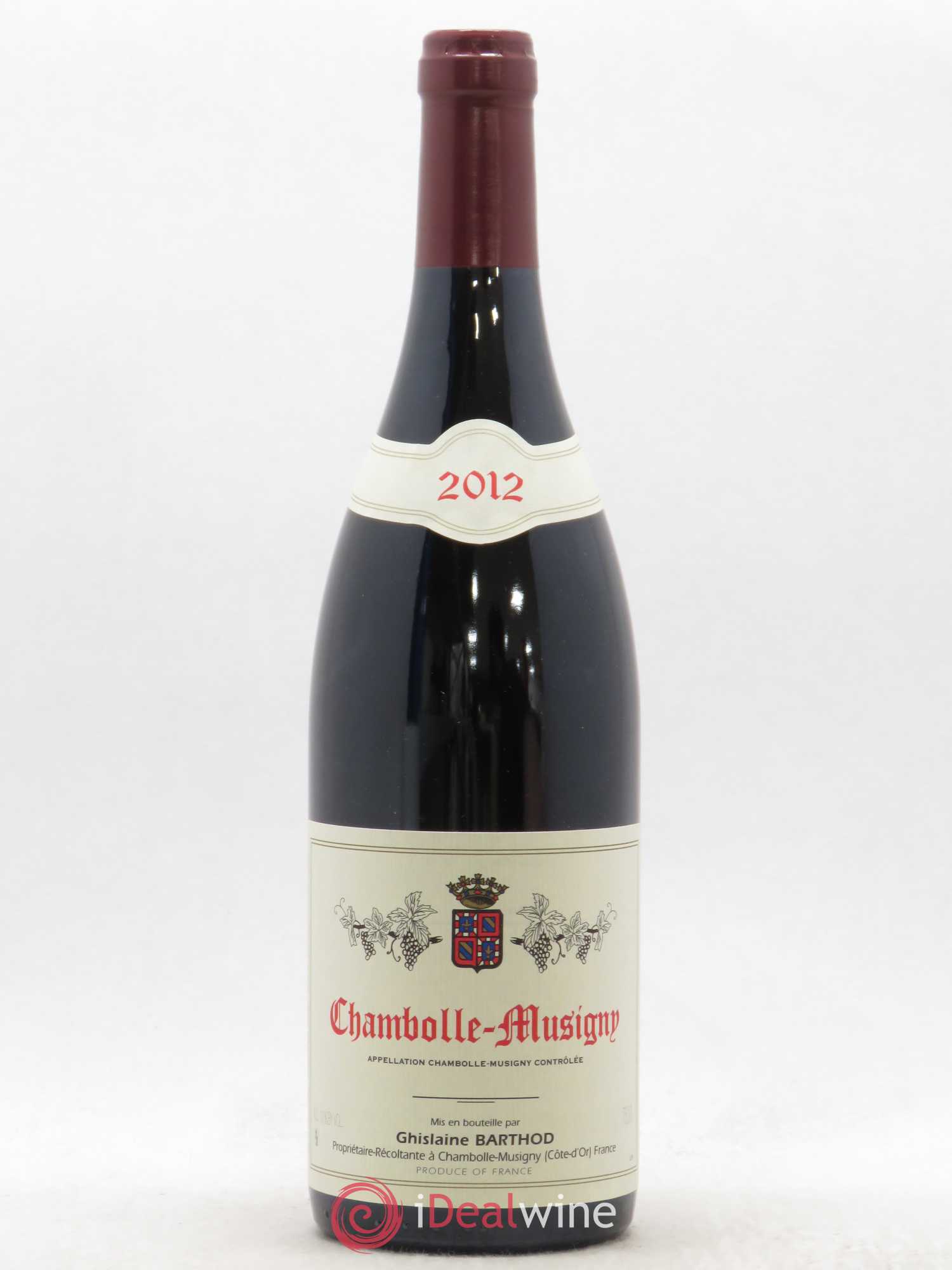 Chambolle-Musigny Ghislaine Barthod 2012 - Lot de 1 bouteille - 0