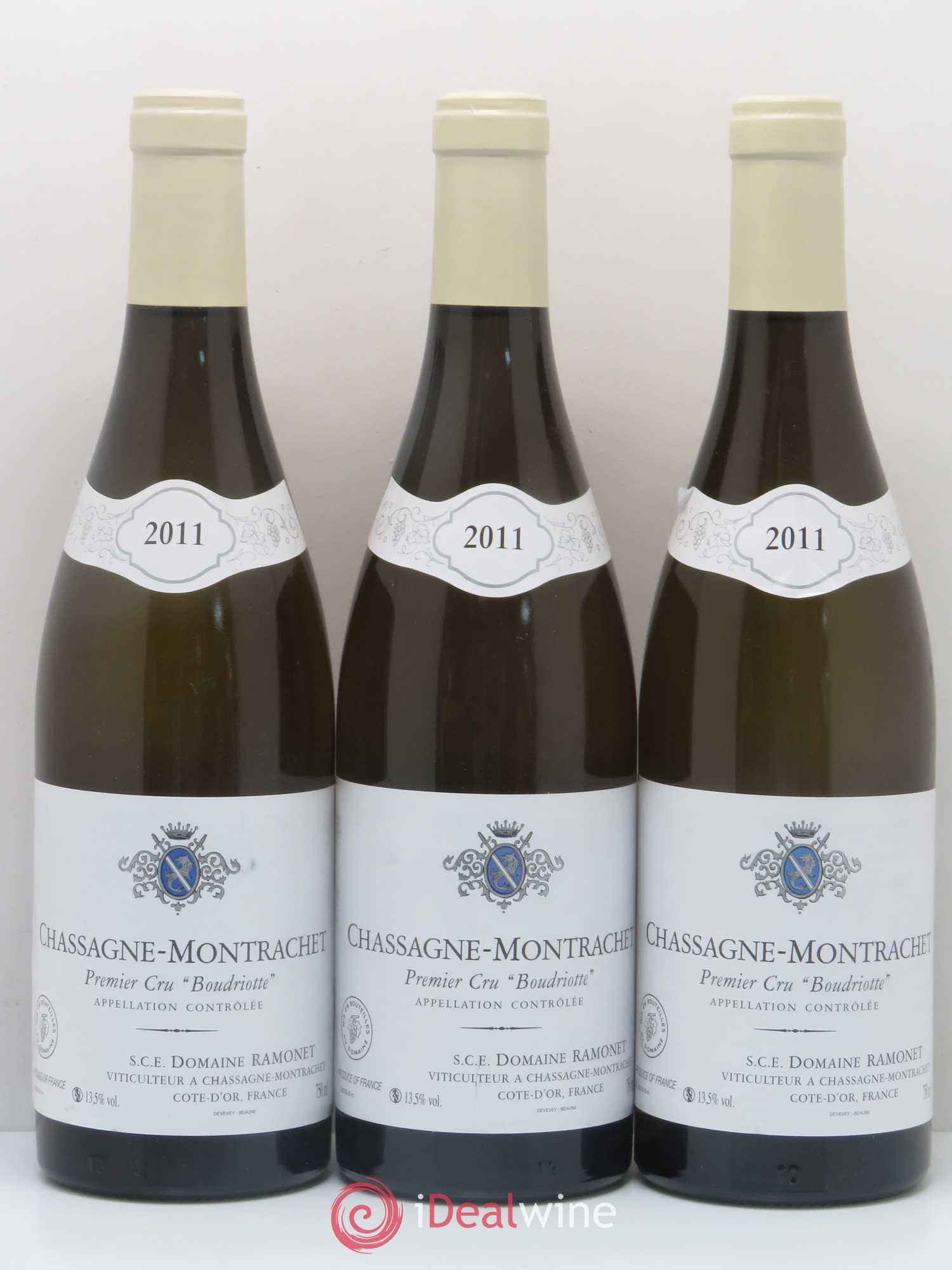 Chassagne-Montrachet 1er Cru Boudriotte Ramonet (Domaine) 2011 - Lot de 3 bouteilles - 0