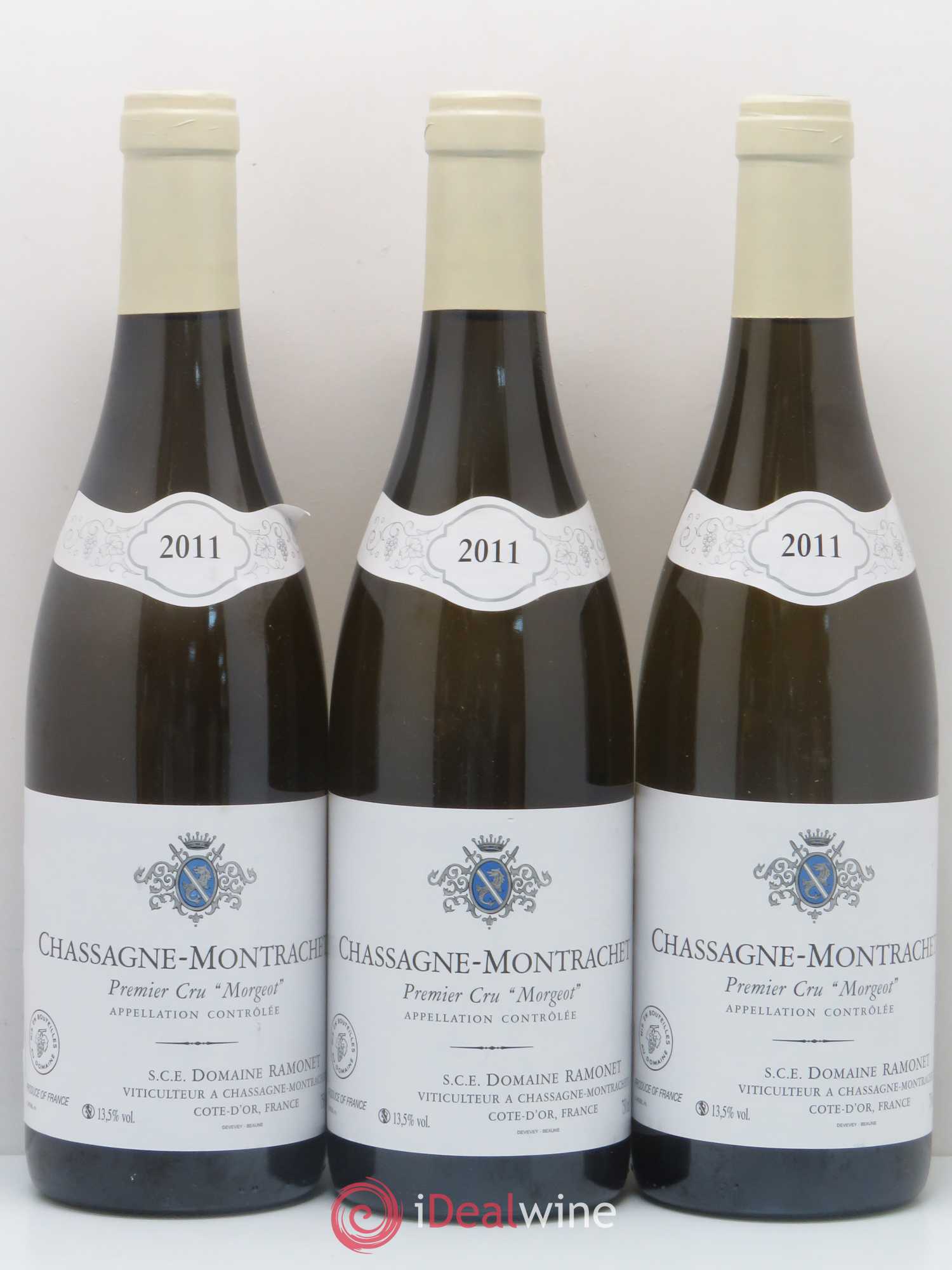 Chassagne-Montrachet 1er Cru Morgeot Ramonet (Domaine) 2011 - Lot de 3 bouteilles - 0
