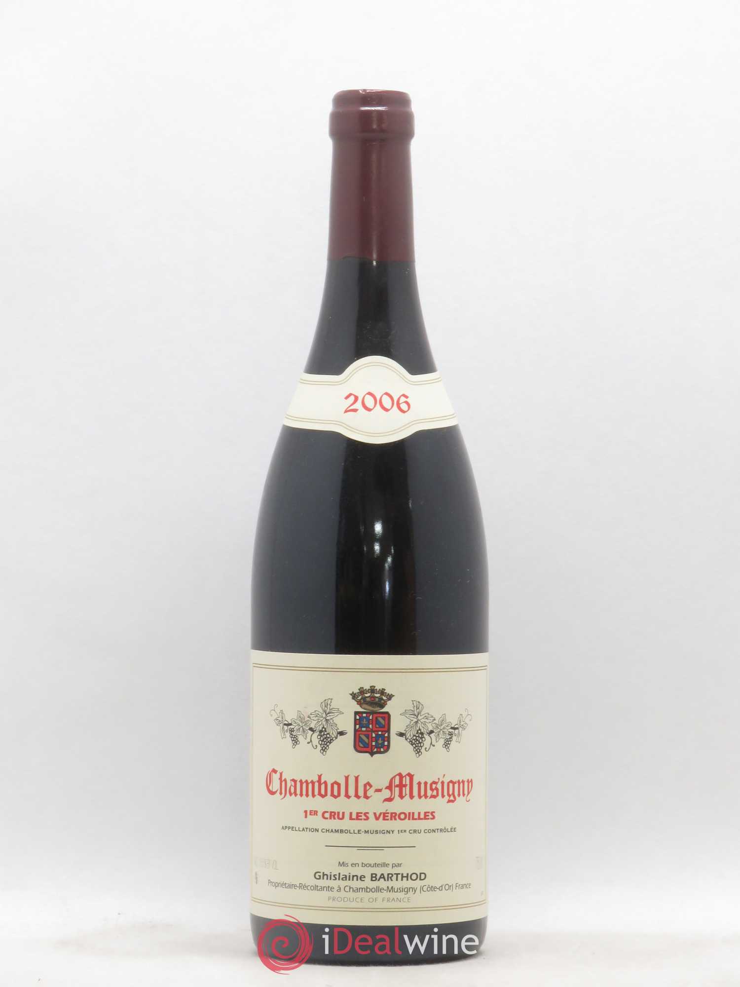 Chambolle-Musigny 1er Cru Les Véroilles Ghislaine Barthod 2006 - Lot de 1 bouteille - 0