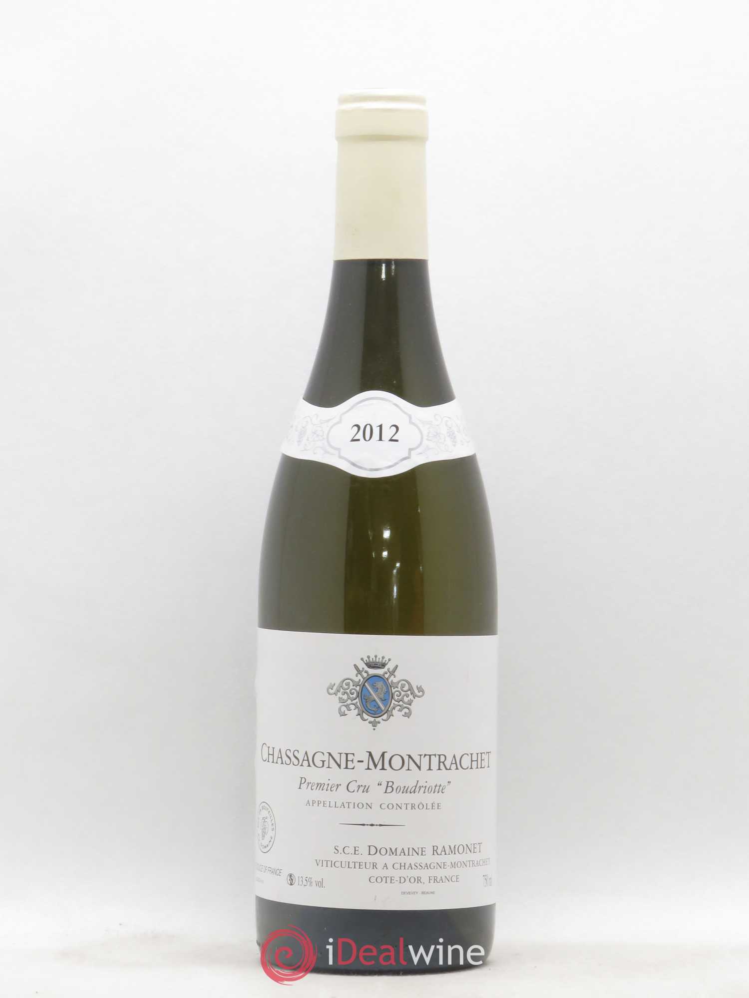 Chassagne-Montrachet 1er Cru Boudriotte Ramonet (Domaine) 2012 - Lot de 1 bouteille - 0