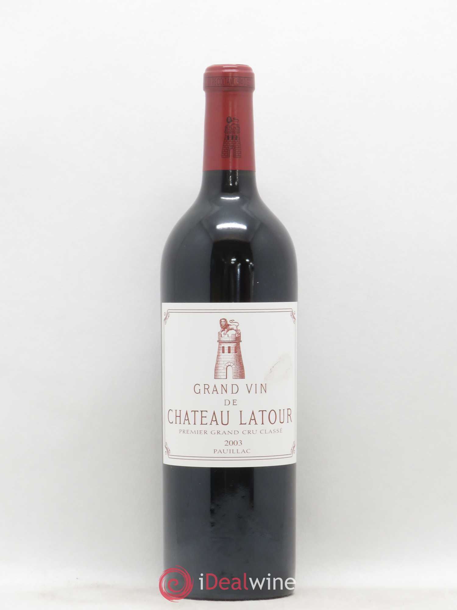 Château Latour 1er Grand Cru Classé 2003 - Lot de 1 bouteille - 0