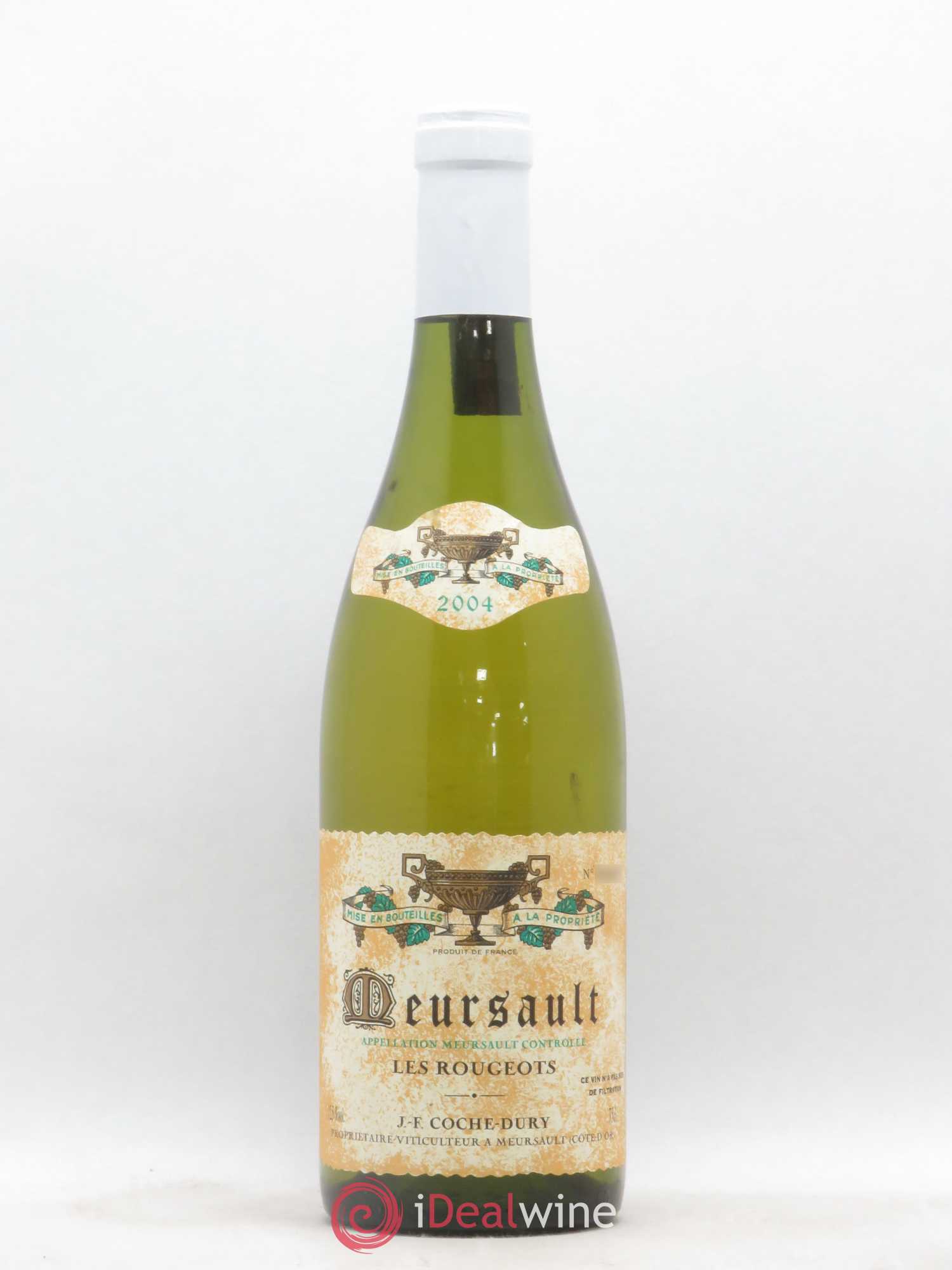 Meursault Les Rougeots Coche Dury (Domaine) 2004 - Lot de 1 bouteille - 0