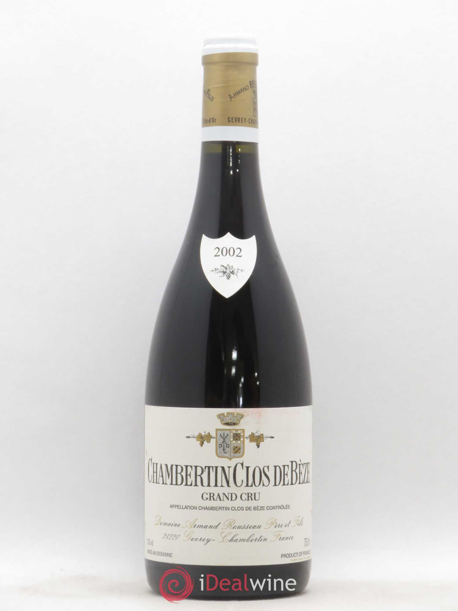 Chambertin Clos de Bèze Grand Cru Armand Rousseau (Domaine) 2002 - Lot de 1 bouteille - 0