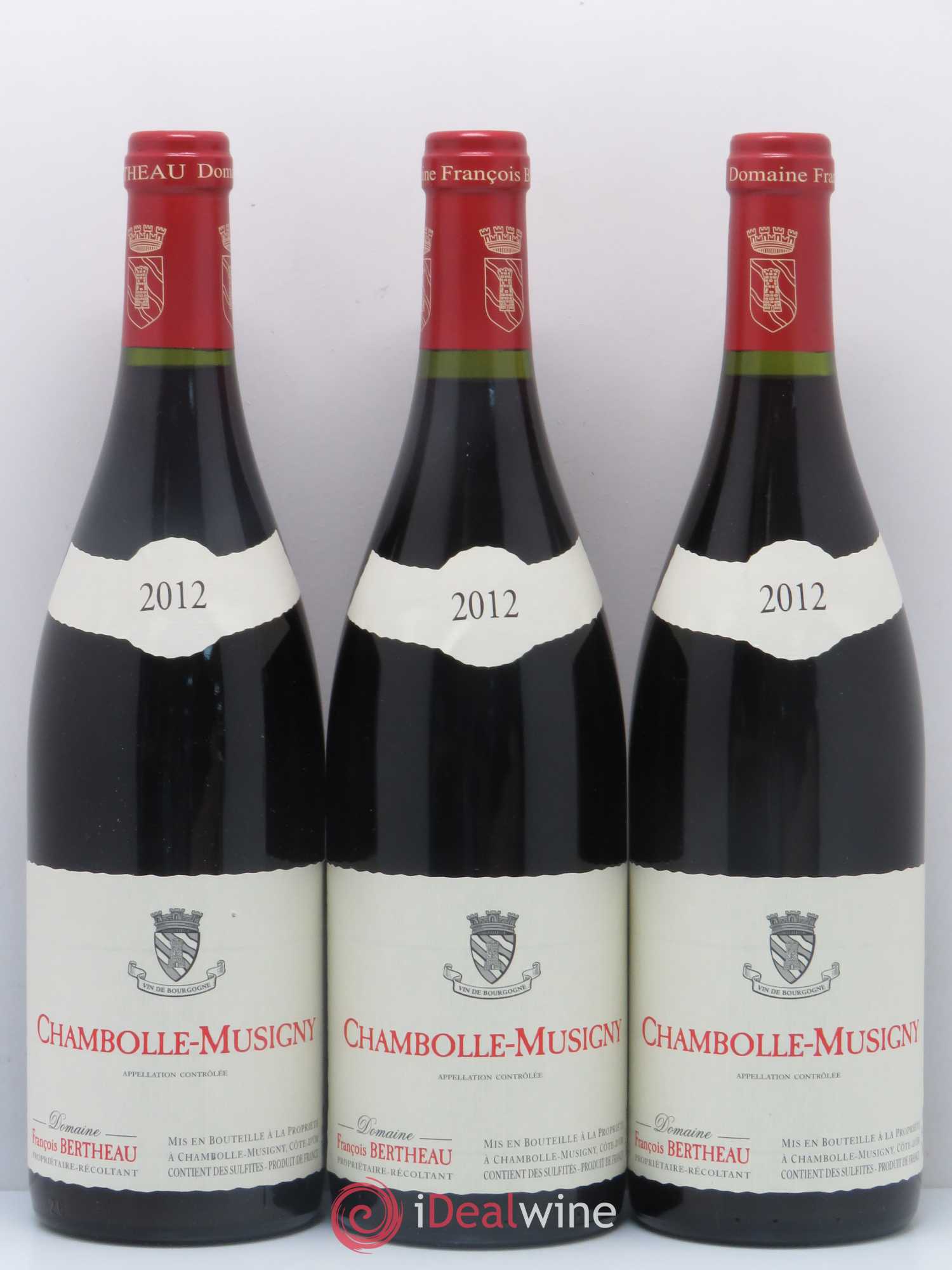 Chambolle-Musigny Domaine Bertheau 2012 - Lot de 3 bouteilles - 0