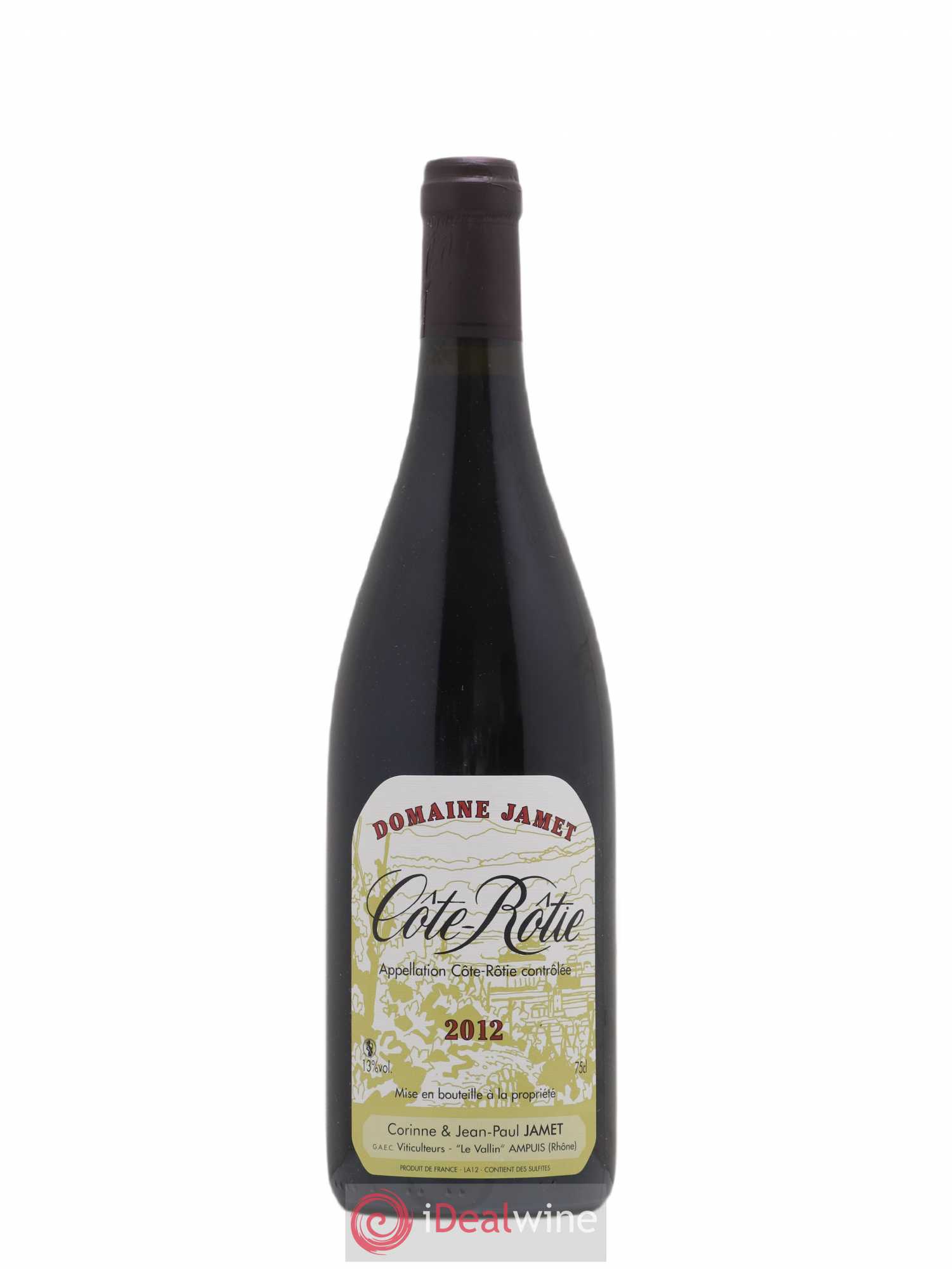 Côte-Rôtie Jamet (Domaine) 2012 - Lot de 1 bouteille - 0