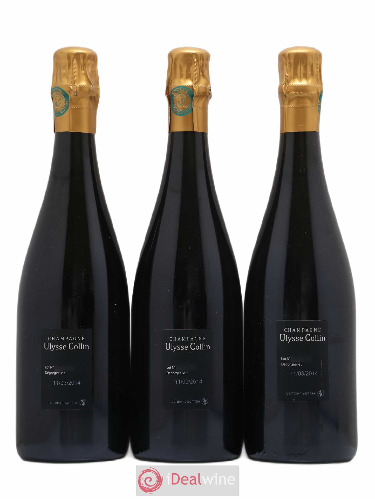 Les Pierrières Blancs de Blancs Extra-Brut Ulysse Collin - Lot de 3 bouteilles - 1
