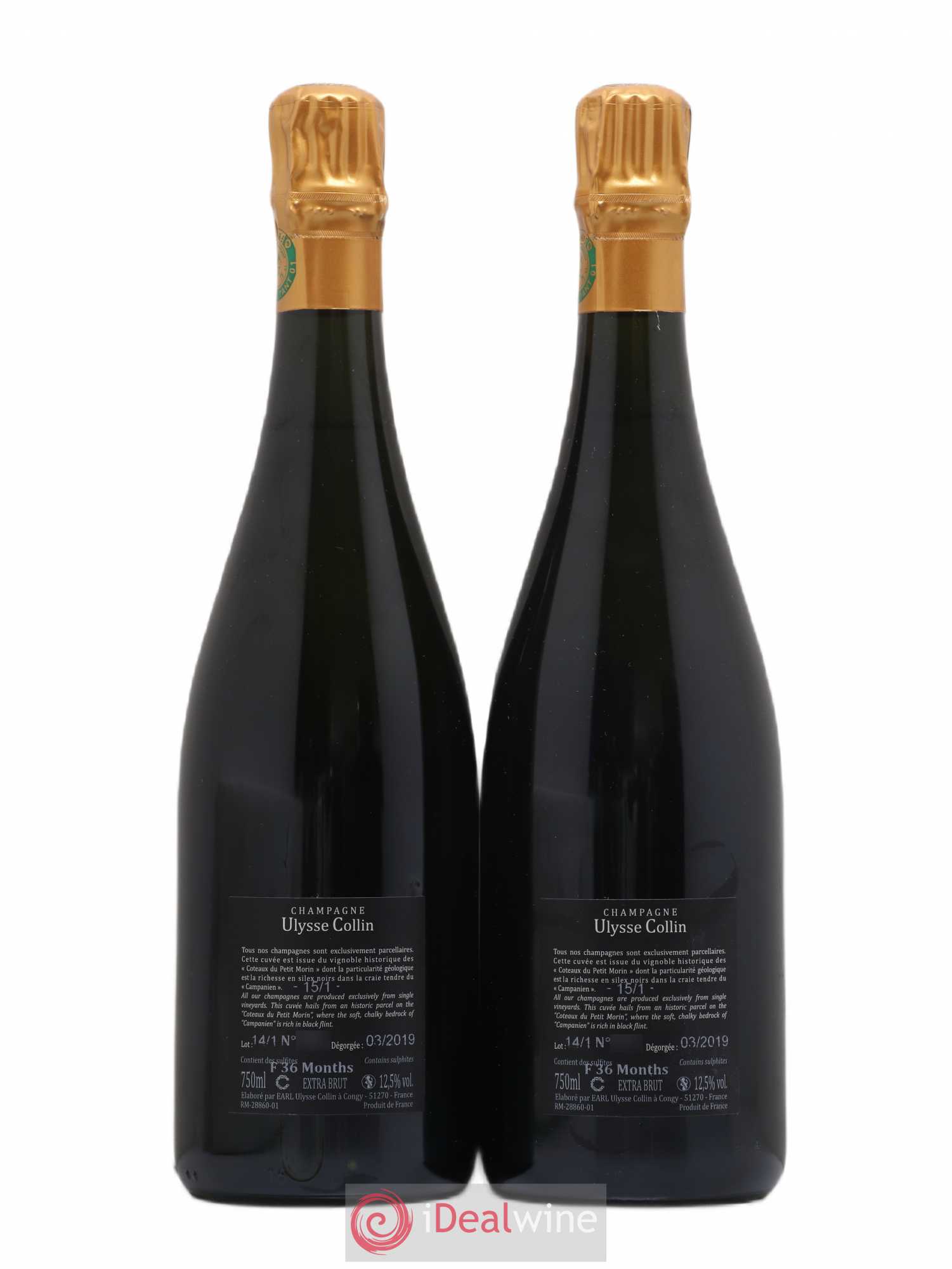 Les Pierrières Blancs de Blancs Extra-Brut Ulysse Collin - Lot de 2 bouteilles - 1