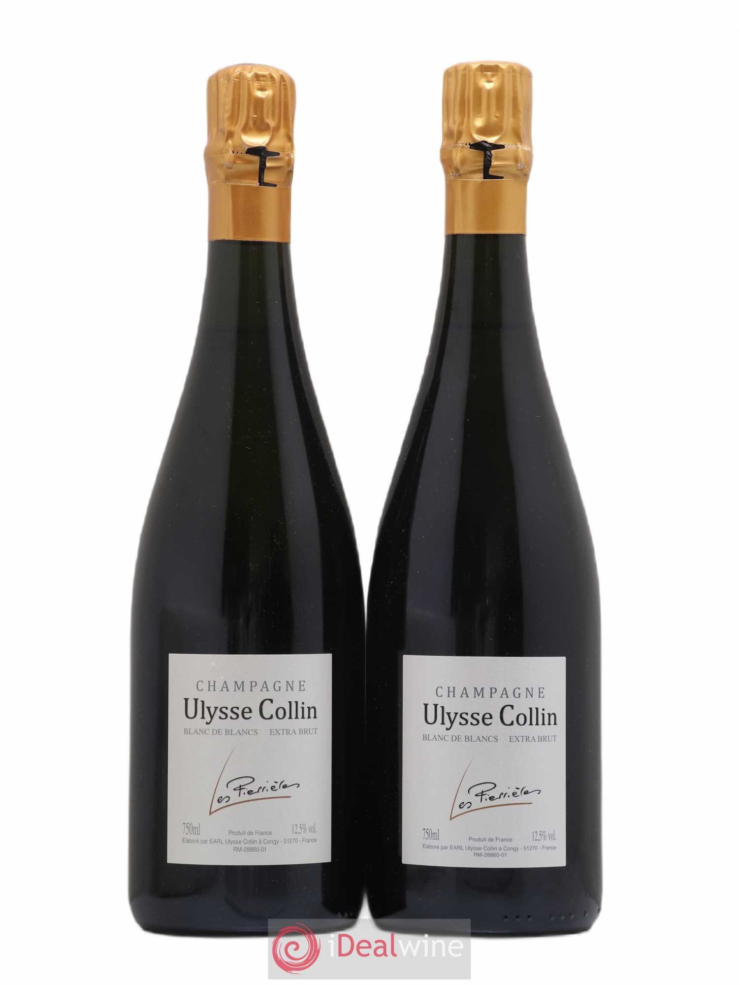Les Pierrières Blancs de Blancs Extra-Brut Ulysse Collin - Lot de 2 bouteilles - 0