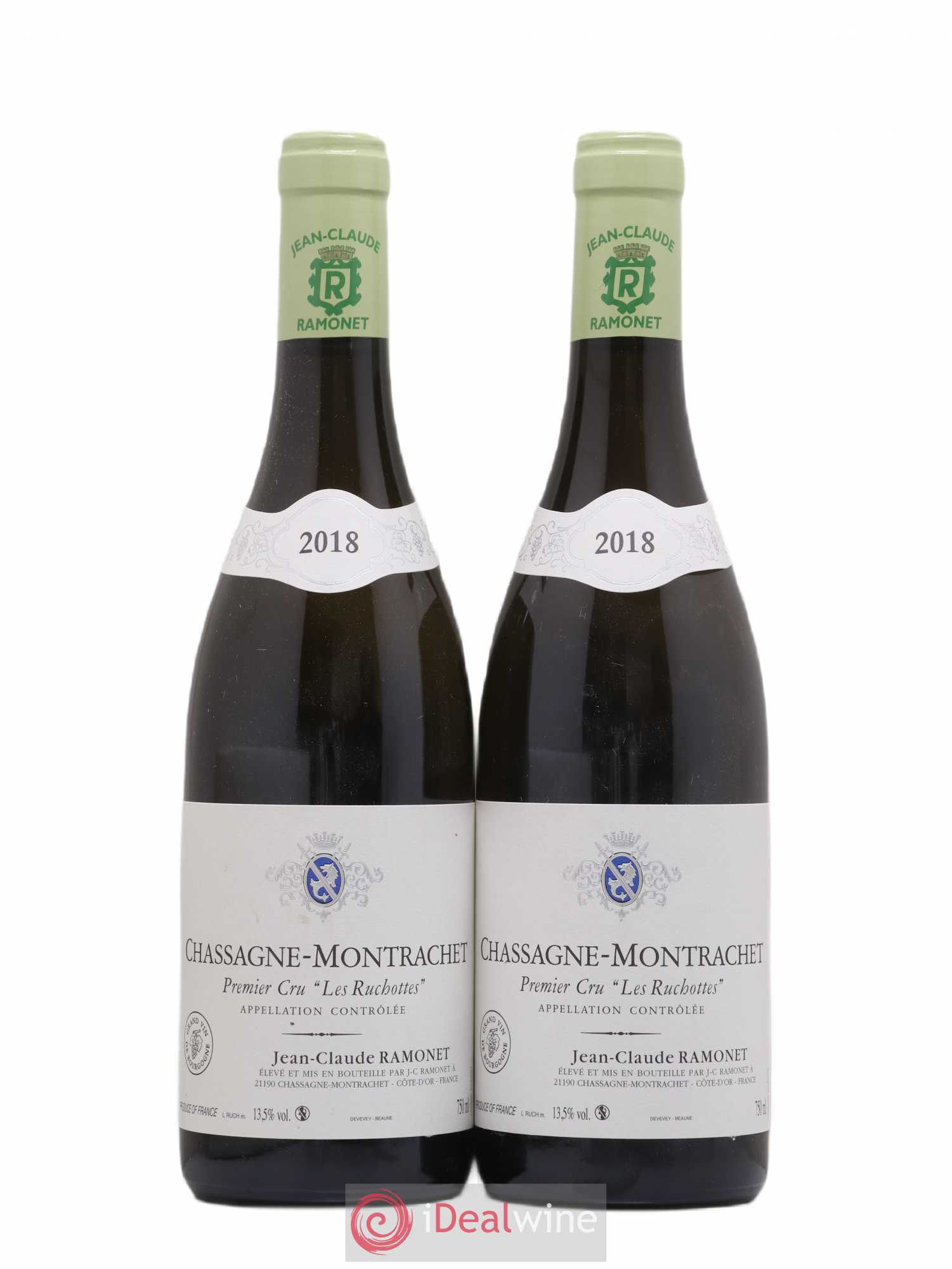 Chassagne-Montrachet 1er Cru Les Ruchottes Ramonet (Domaine) 2018 - Lot de 2 bouteilles - 0