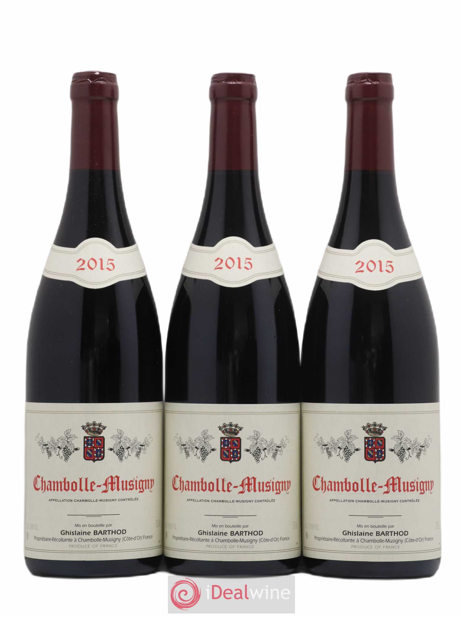 Chambolle-Musigny Ghislaine Barthod 2015 - Lot de 3 bouteilles - 0
