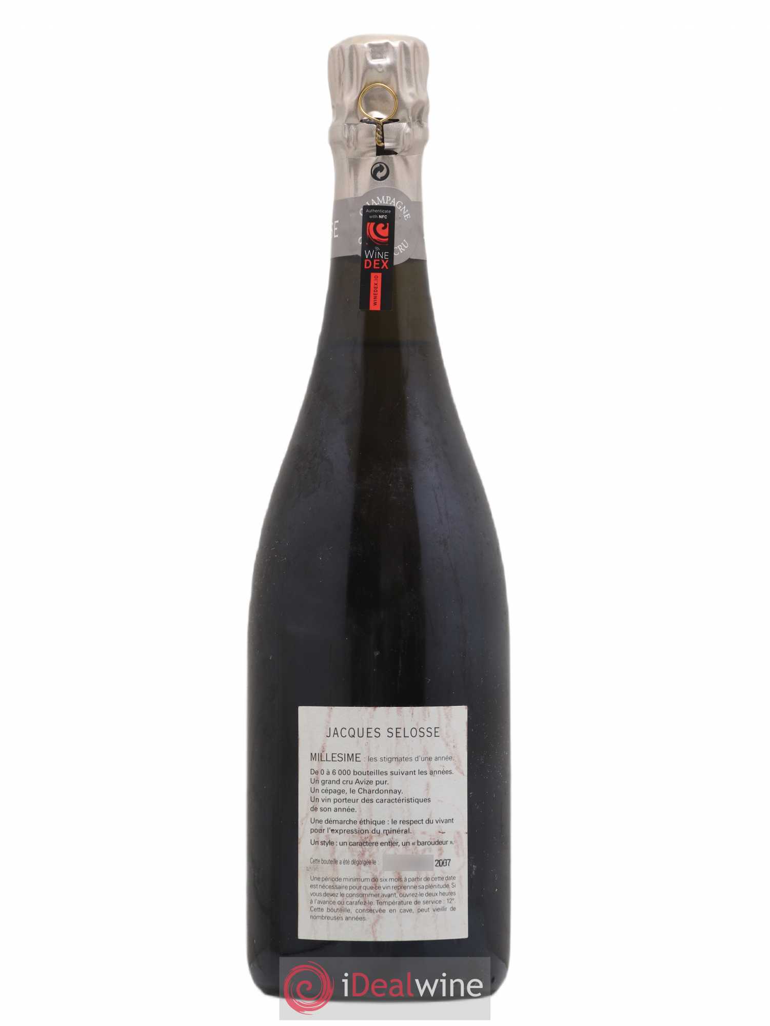 Grand Cru Blanc de Blancs Brut Jacques Selosse 1998 - Lot de 1 bouteille - 1