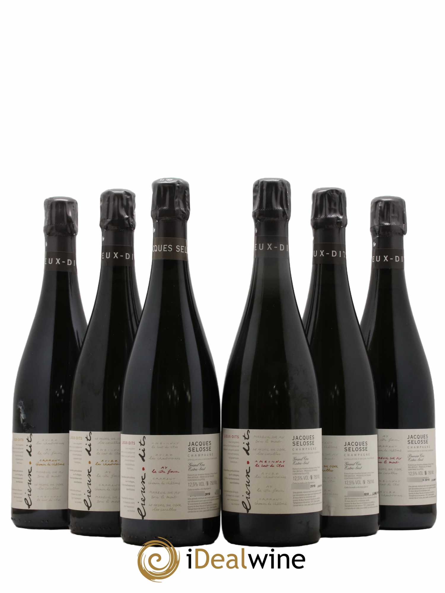 Caisse Collection Lieux-dits Jacques Selosse - Lot de 6 bouteilles - 0
