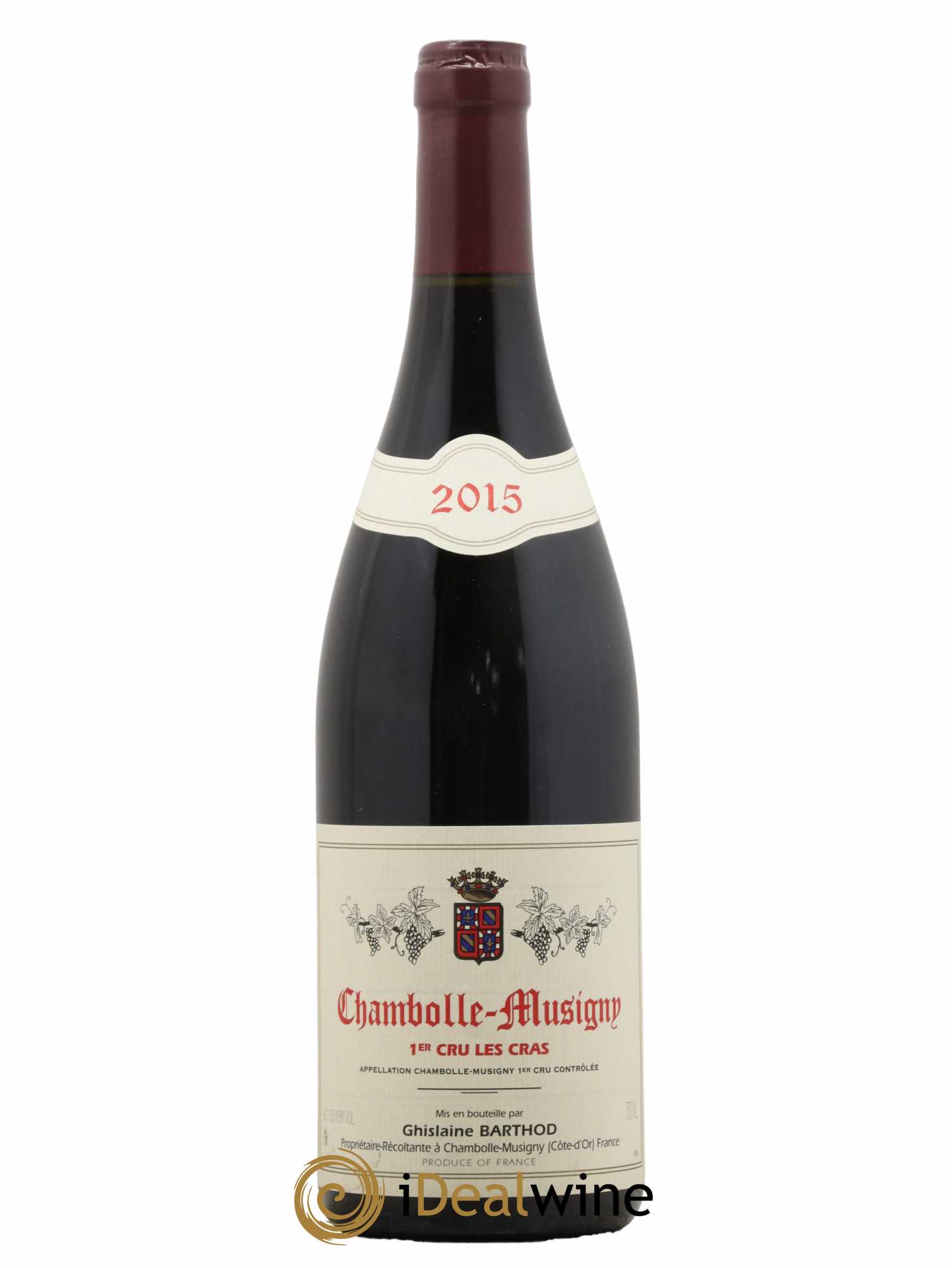 Chambolle-Musigny 1er Cru Les Cras Ghislaine Barthod 2015 - Lot de 1 bouteille - 0