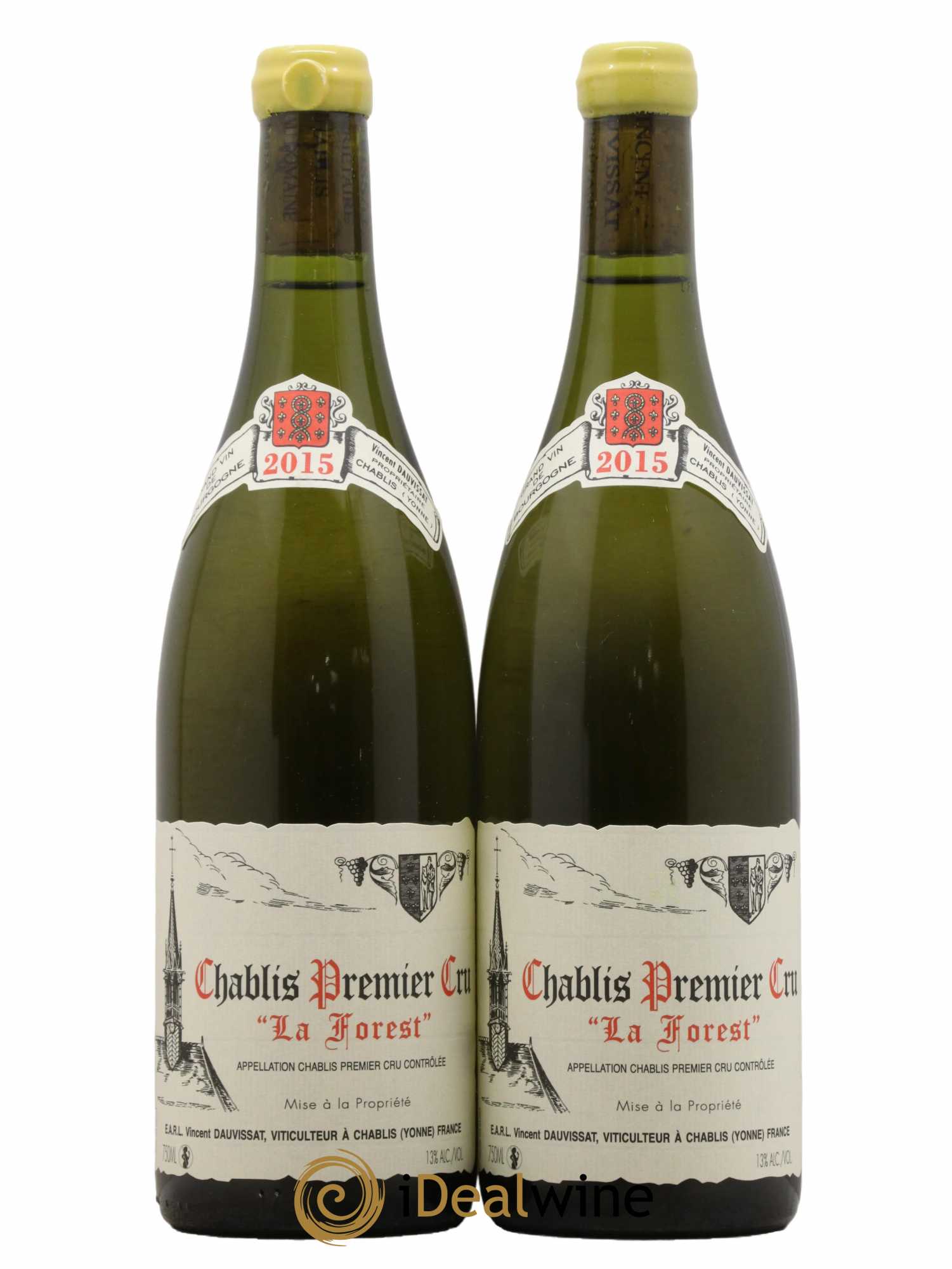 Chablis 1er Cru La Forest Vincent Dauvissat (Domaine) 2015 - Lot de 2 bouteilles - 0