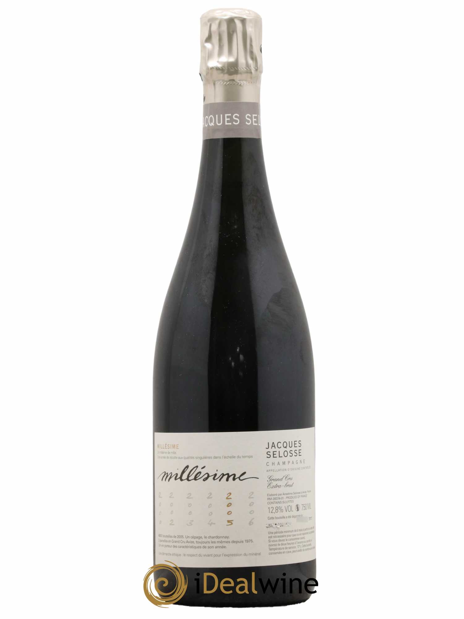 Blanc de Blancs Grand Cru Extra-Brut Jacques Selosse 2005 - Lot de 1 bouteille - 0