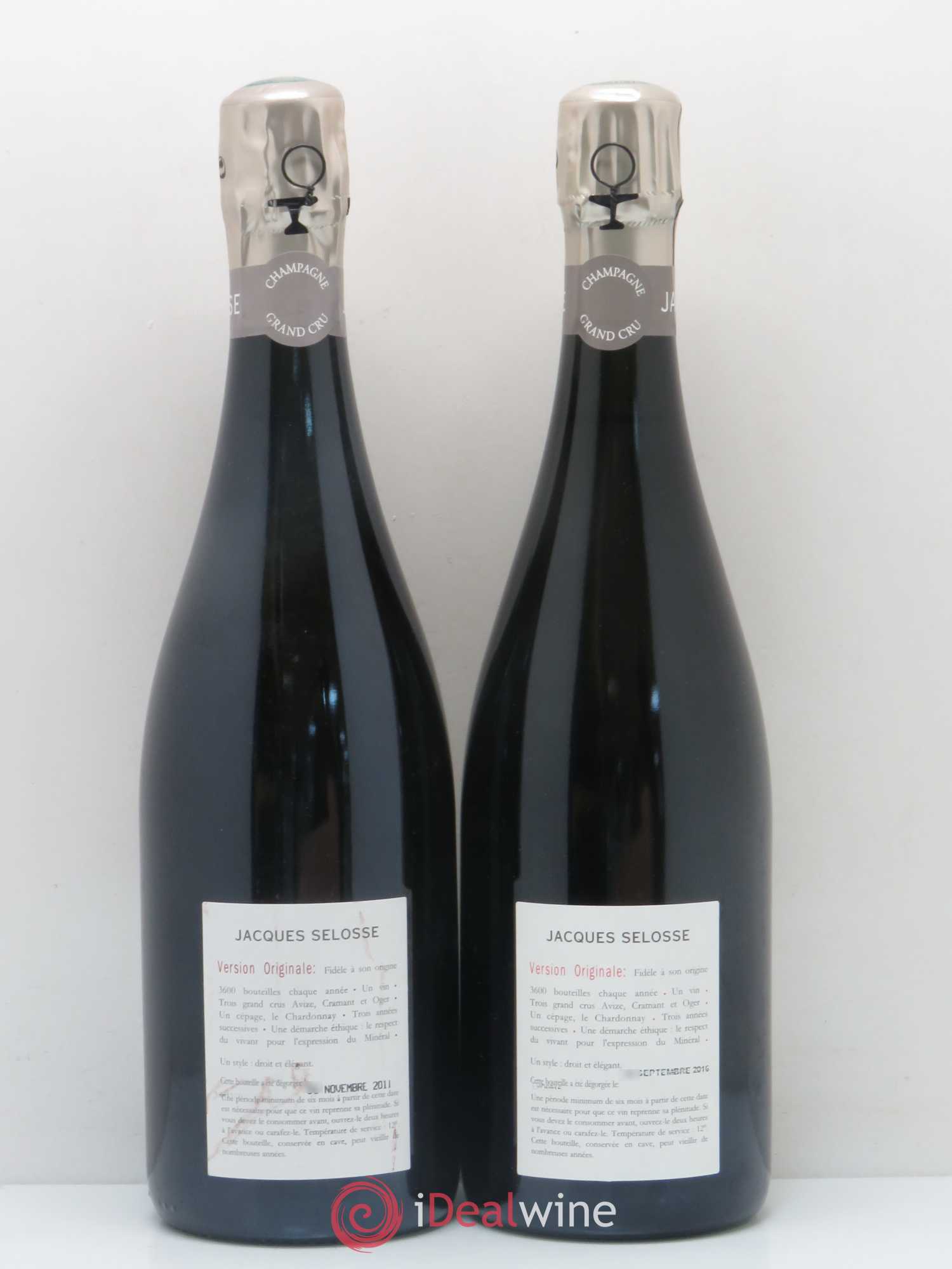 Version Originale Jacques Selosse - Lot de 2 bouteilles - 1