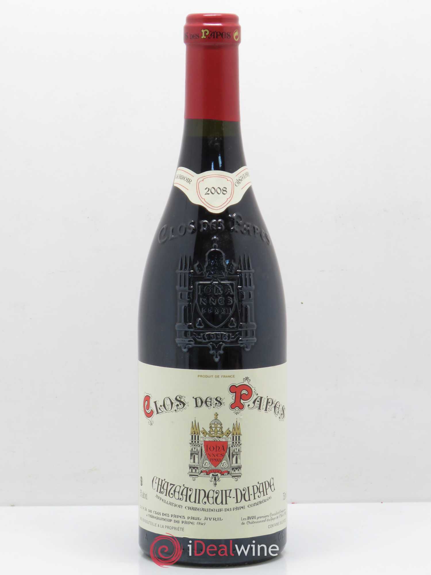 Châteauneuf-du-Pape Clos des Papes - Paul Avril 2008 - Lot de 1 bouteille - 0