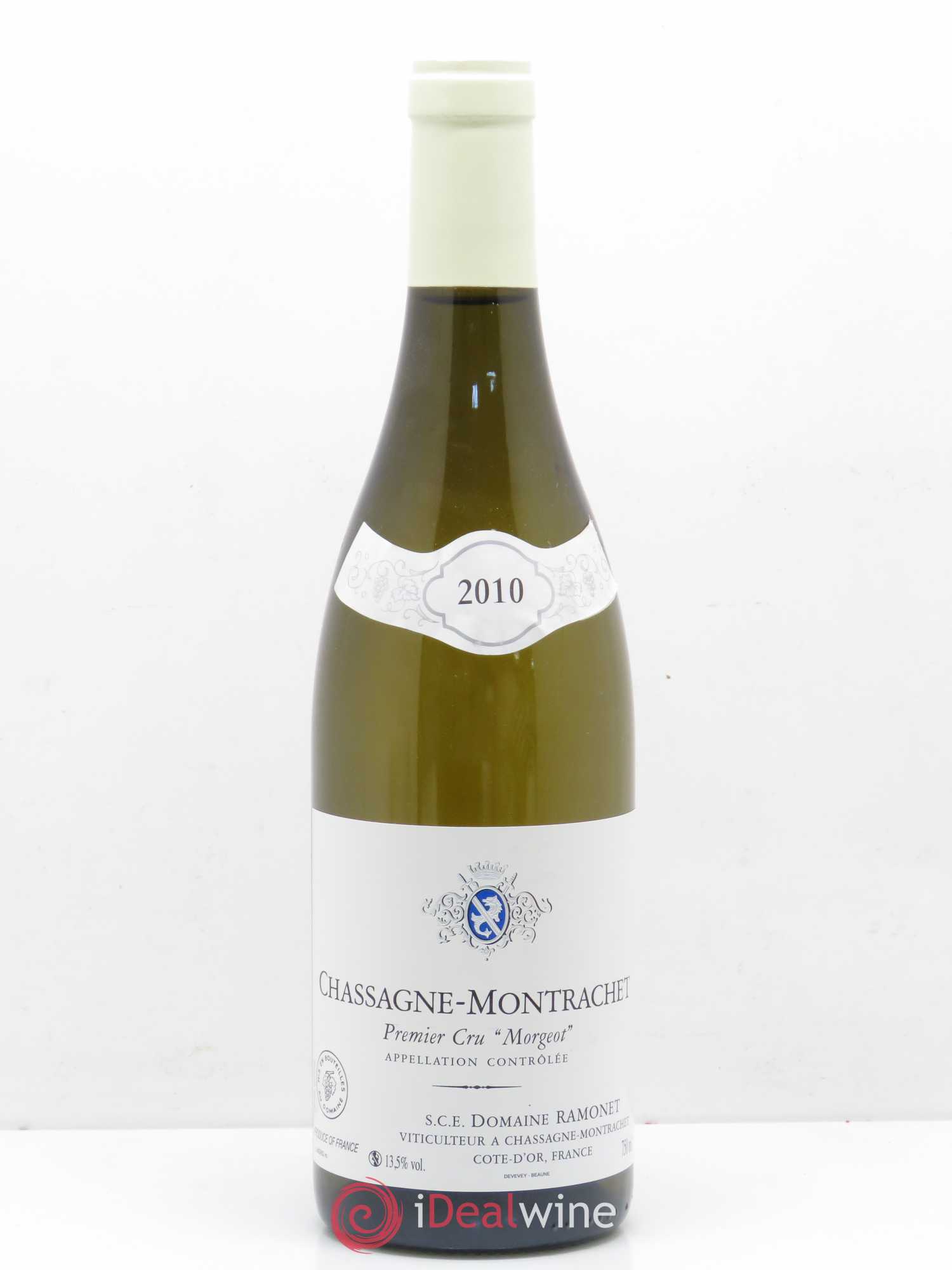 Chassagne-Montrachet 1er Cru Morgeot Ramonet (Domaine) 2010 - Lot de 1 bouteille - 0