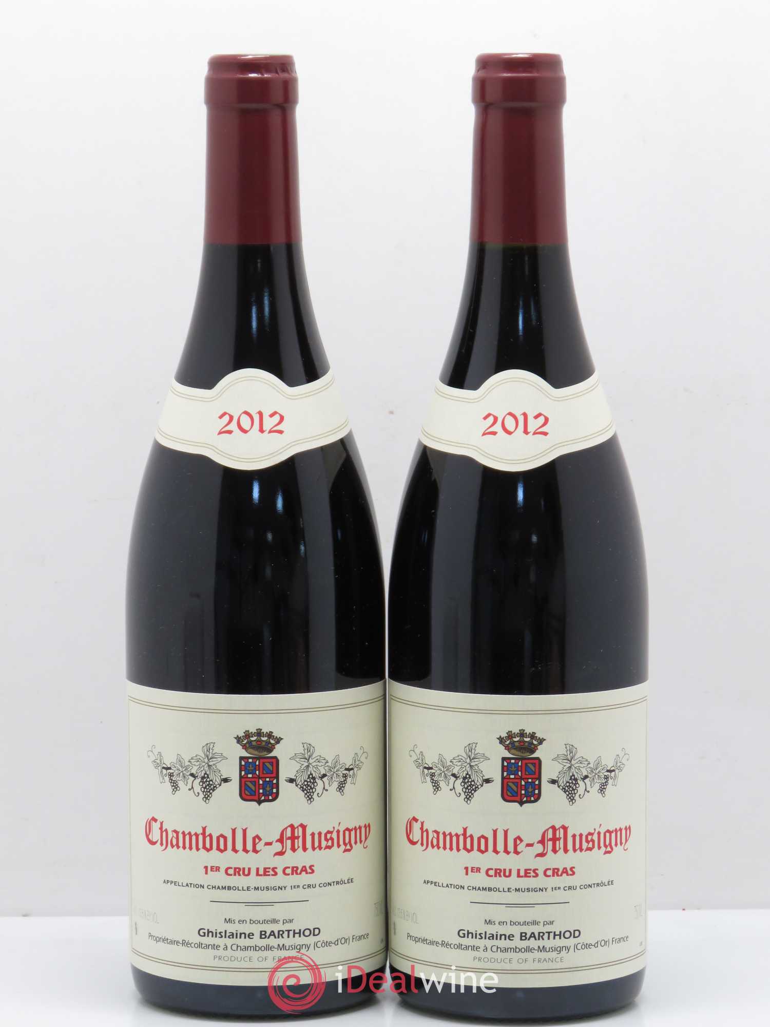 Chambolle-Musigny 1er Cru Les Cras Ghislaine Barthod 2012 - Lot de 2 bouteilles - 0