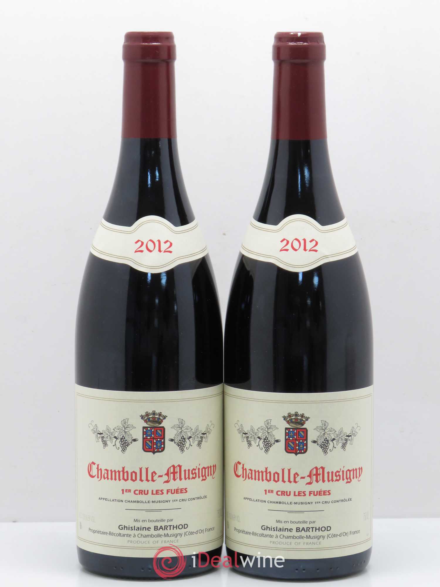 Chambolle-Musigny 1er Cru Les Fuées Ghislaine Barthod 2012 - Lot de 2 bouteilles - 0