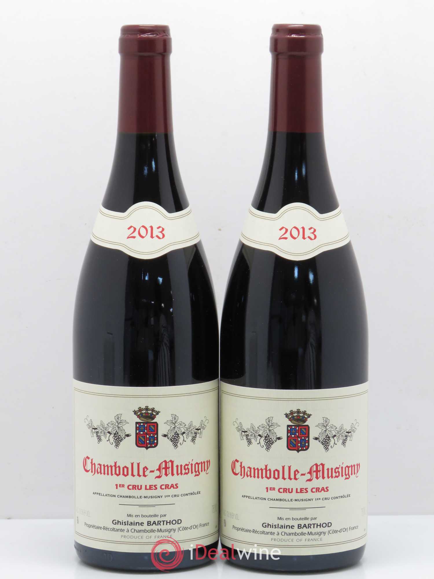 Chambolle-Musigny 1er Cru Les Cras Ghislaine Barthod 2013 - Lot de 2 bouteilles - 0