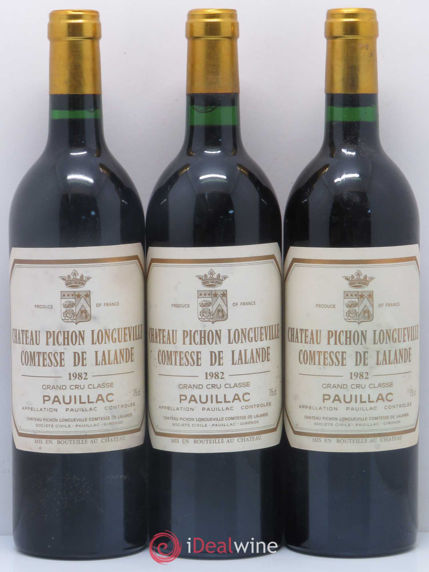 Château Pichon Longueville Comtesse de Lalande 2ème Grand Cru Classé 1982 - Lot de 12 bouteilles - 1