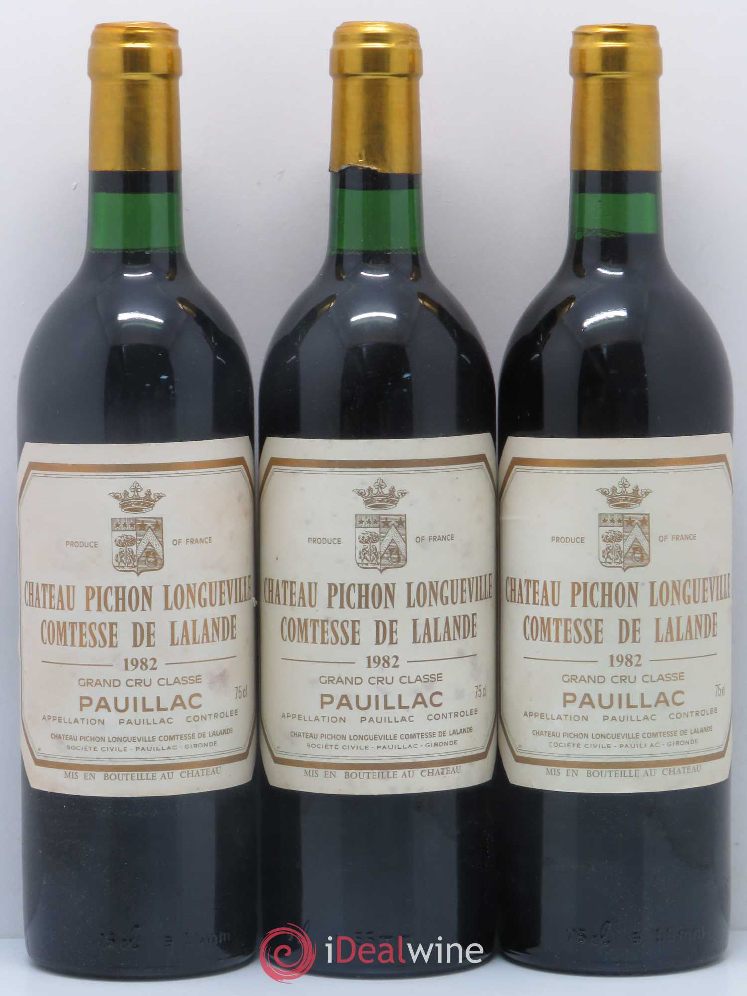 Château Pichon Longueville Comtesse de Lalande 2ème Grand Cru Classé 1982 - Lot de 12 bouteilles - 3