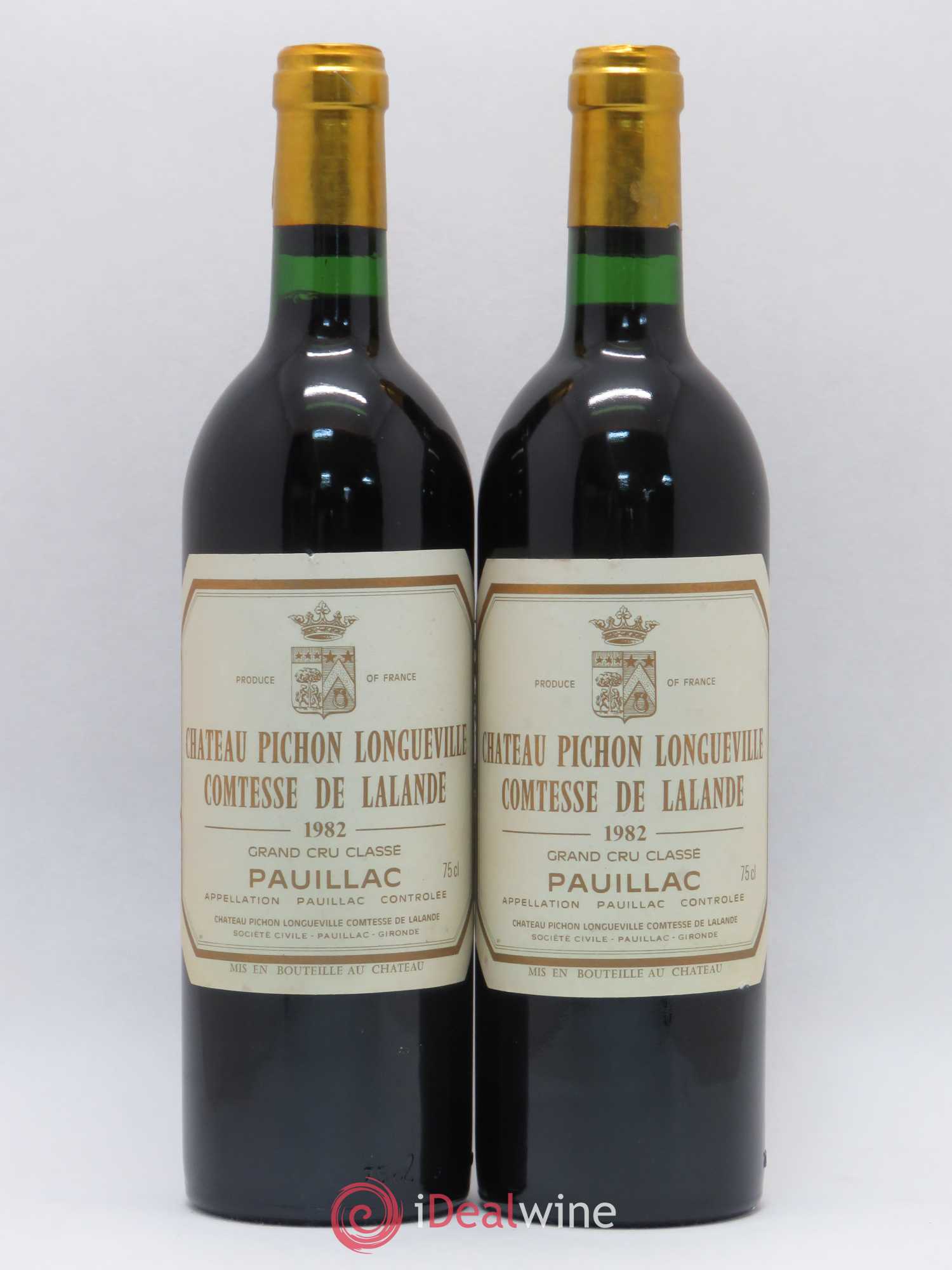 Château Pichon Longueville Comtesse de Lalande 2ème Grand Cru Classé 1982 - Lot de 2 bouteilles - 0